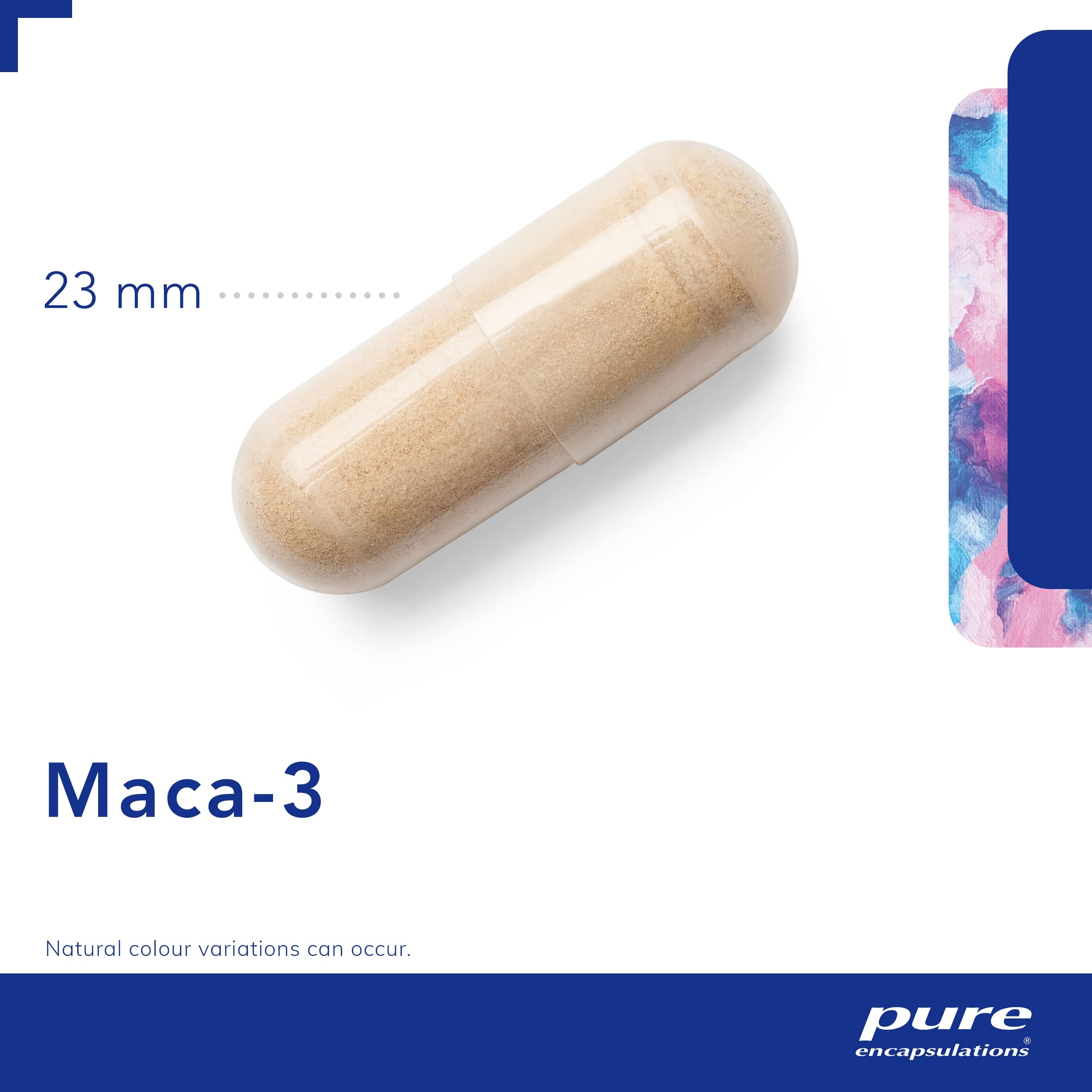 Pure Encapsulations Maca-3 Hypoallergenic Supplement with Glucosinolates, Macamides & Macaenes - 60 Capsules for Energy, Stamina & Hormonal Balance - Vegan & Non-GMO Phytonutrient Support for Active Lifestyles
