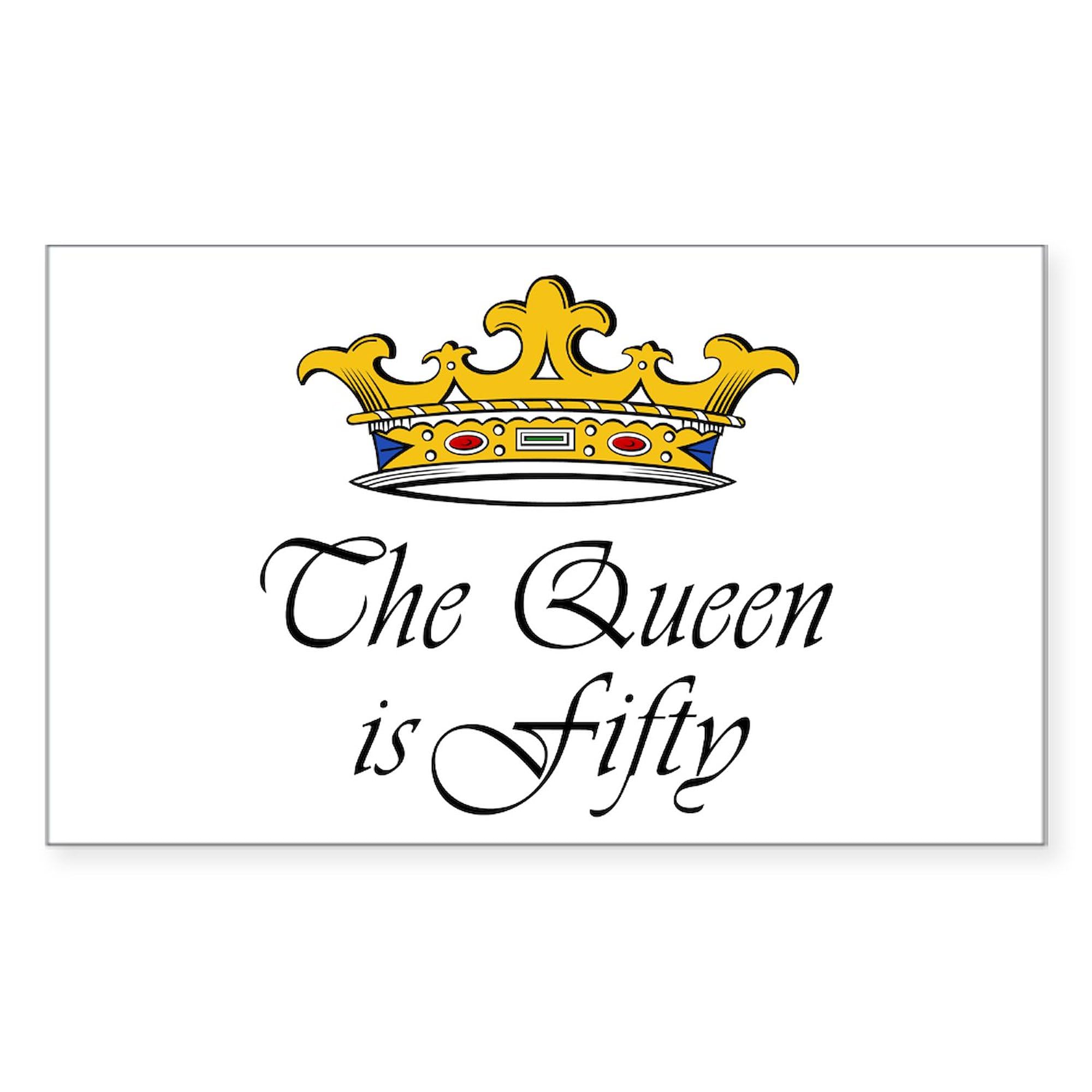 50th Birthday Gifts for Women - Rectangle Bumper Sticker & Car Decal by CafePress - Perfect for Birthday Celebrations, Car Decorations, and Personalized Gifts