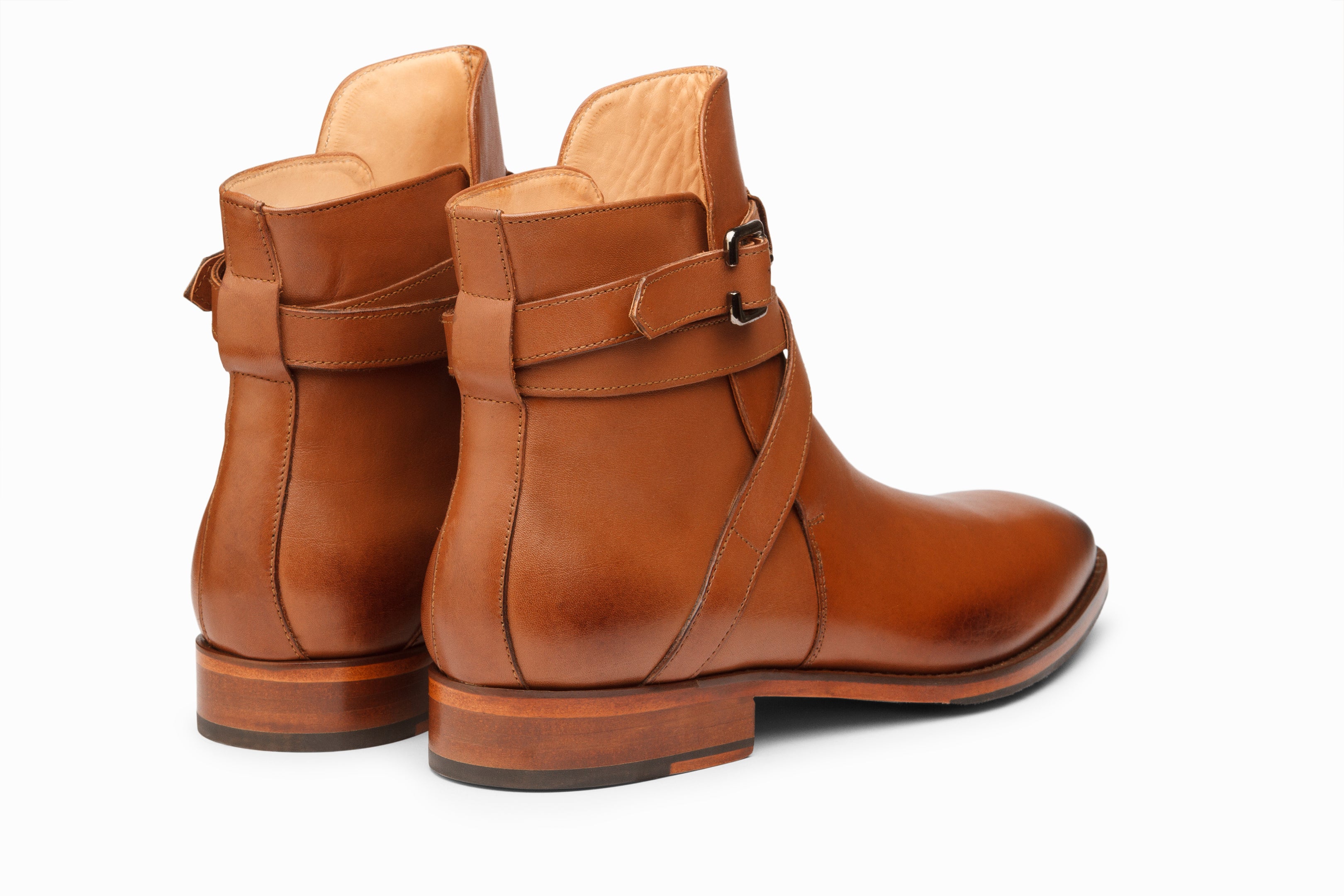 Men's Genuine Leather Jodhpur Ankle Boots in Tan - Classic Western Riding & Casual Fashion Footwear for Outdoor Adventures & Daily Wear