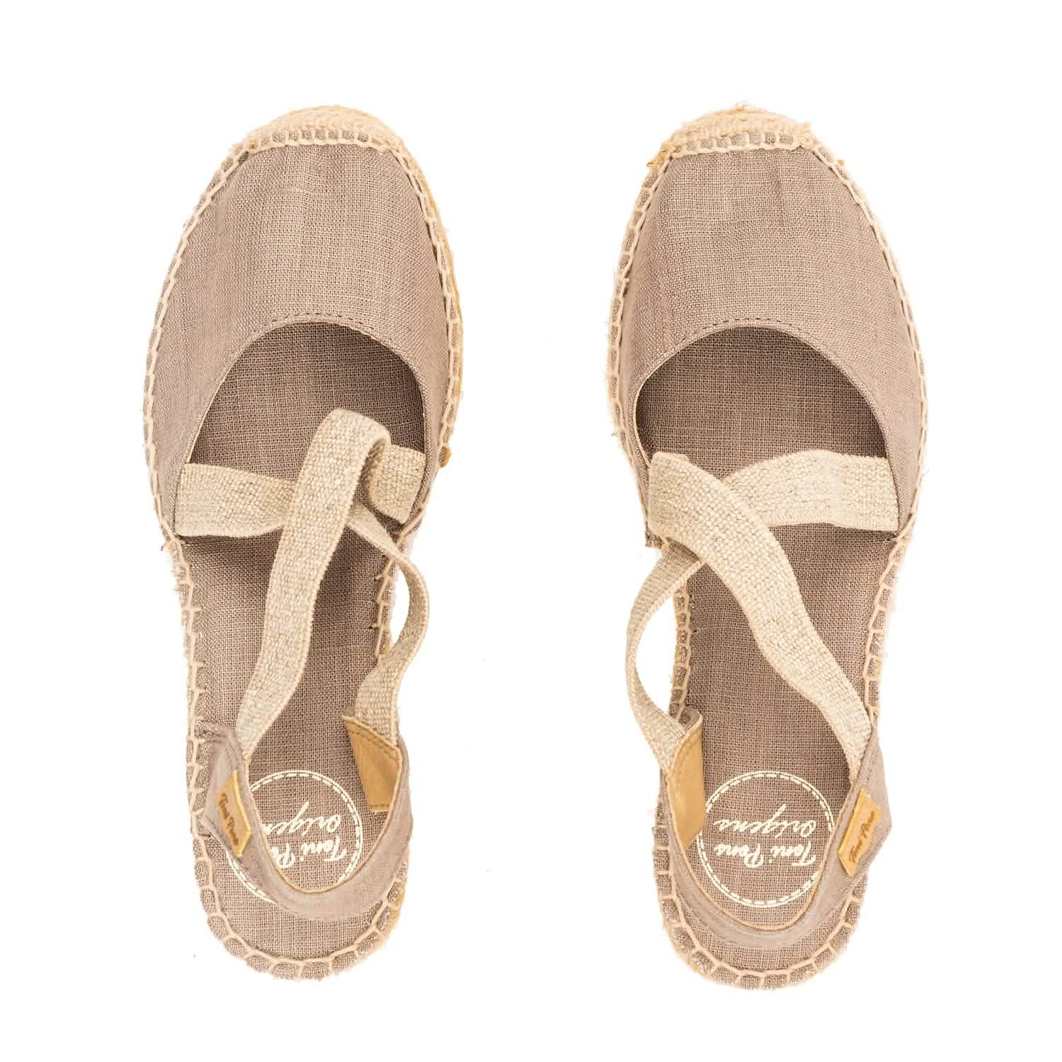 Women's Basic Linen Wedge Espadrille Shoes - Saba L | Comfortable Summer Casual Sandals for Beach, Vacation & Everyday Wear