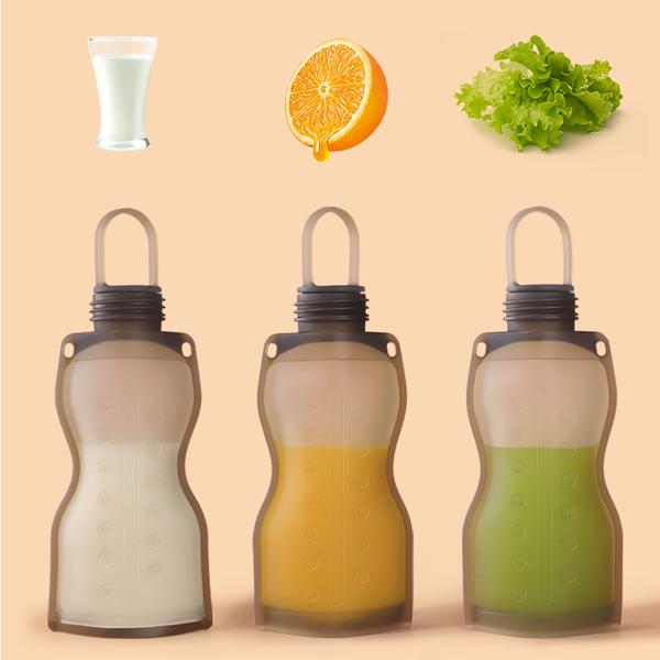 Haakaa Silicone Breast Milk Storage Bags - 2 Pack | Reusable, Leak-Proof, BPA-Free | Perfect for Breastfeeding Moms, Pumping & Freezing Breast Milk