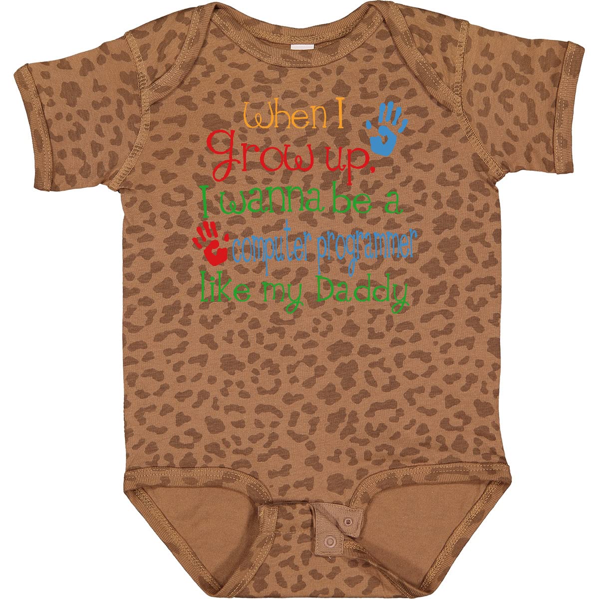Inktastic Computer Programmer Like Daddy Baby Bodysuit - Cute Coding-Themed Onesie for Infants & Toddlers - Perfect Gift for Tech-Savvy Parents & Programmer Dads