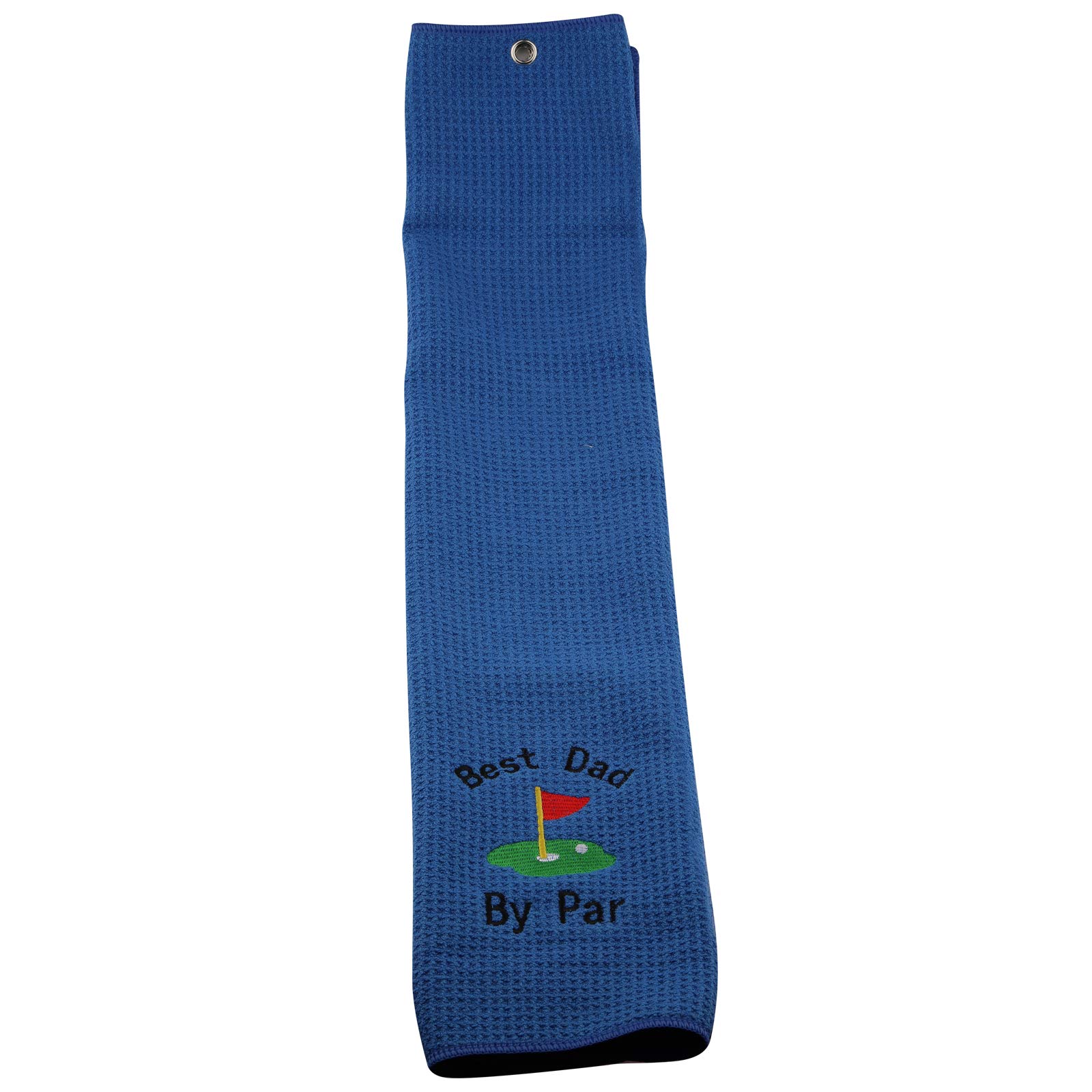 Best Dad Golf Towel with Clip - Personalized Embroidered Golf Gift for Father's Day, Birthday & Retirement - Perfect for Golf Courses, Driving Range & Clubhouse Use