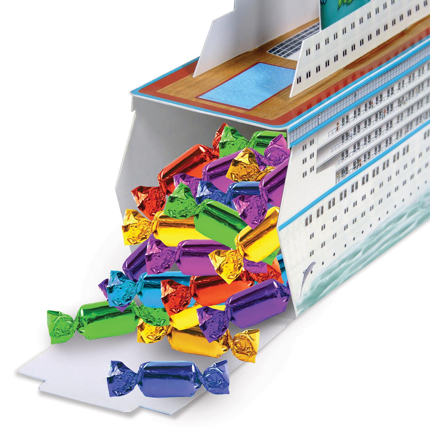 12 Pack Beistle 3D Cruise Ship Party Centerpieces - Nautical Theme Decorations for Cruise Ship Parties, Baby Showers & Birthday Celebrations