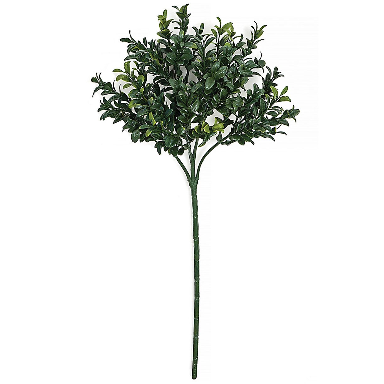 12 IFR UV Resistant Outdoor Artificial Boxwood Stems - 2-Tone Green (Pack of 24) for Garden Decor, Fence Privacy Screen & Wedding Centerpieces