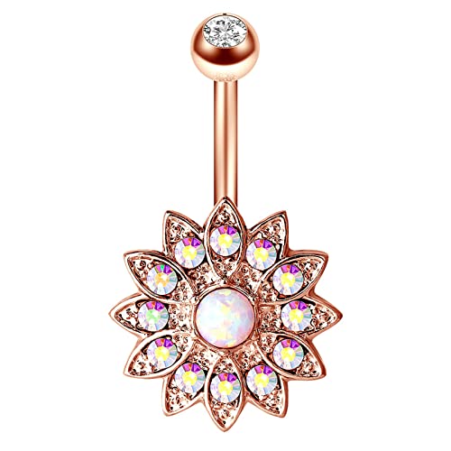 Rose Gold Opal Colorful Zirconia
