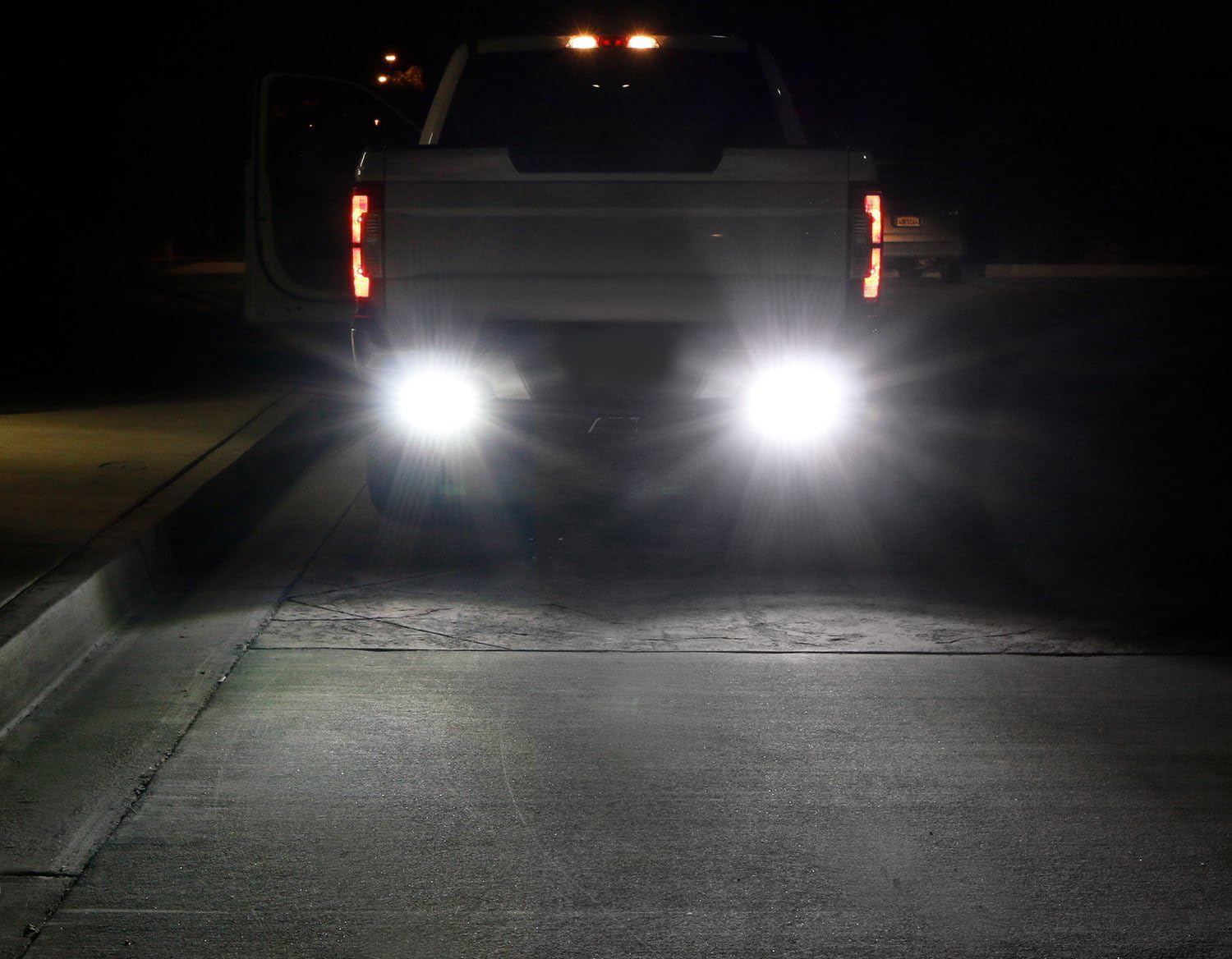 iJDMTOY Rear Bumper Mount LED Light Bars - 2x 36W Reverse Lights for 2008-2023 Chevy Silverado & GMC Sierra 1500/2500/3500 Trucks - Includes Mounting Brackets & On/Off Switch Wiring - Perfect for Off-Roading, Night Driving & Backup Visibility