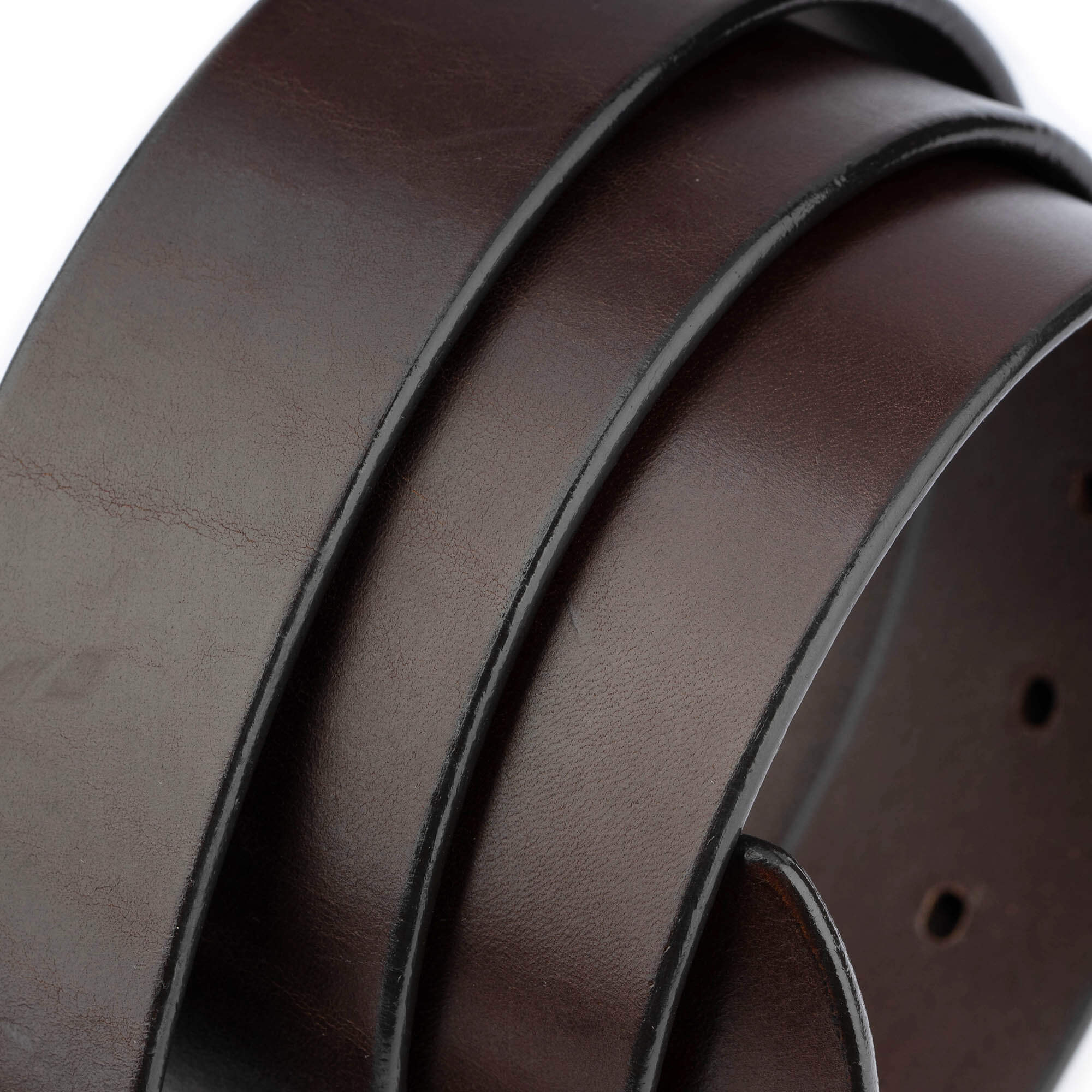 4.0 cm Genuine Brown Thick Leather Belt Strap Replacement for Ferragamo Buckles - Premium Quality with Pre-Made Holes | Perfect for Business, Casual & Formal Outfits