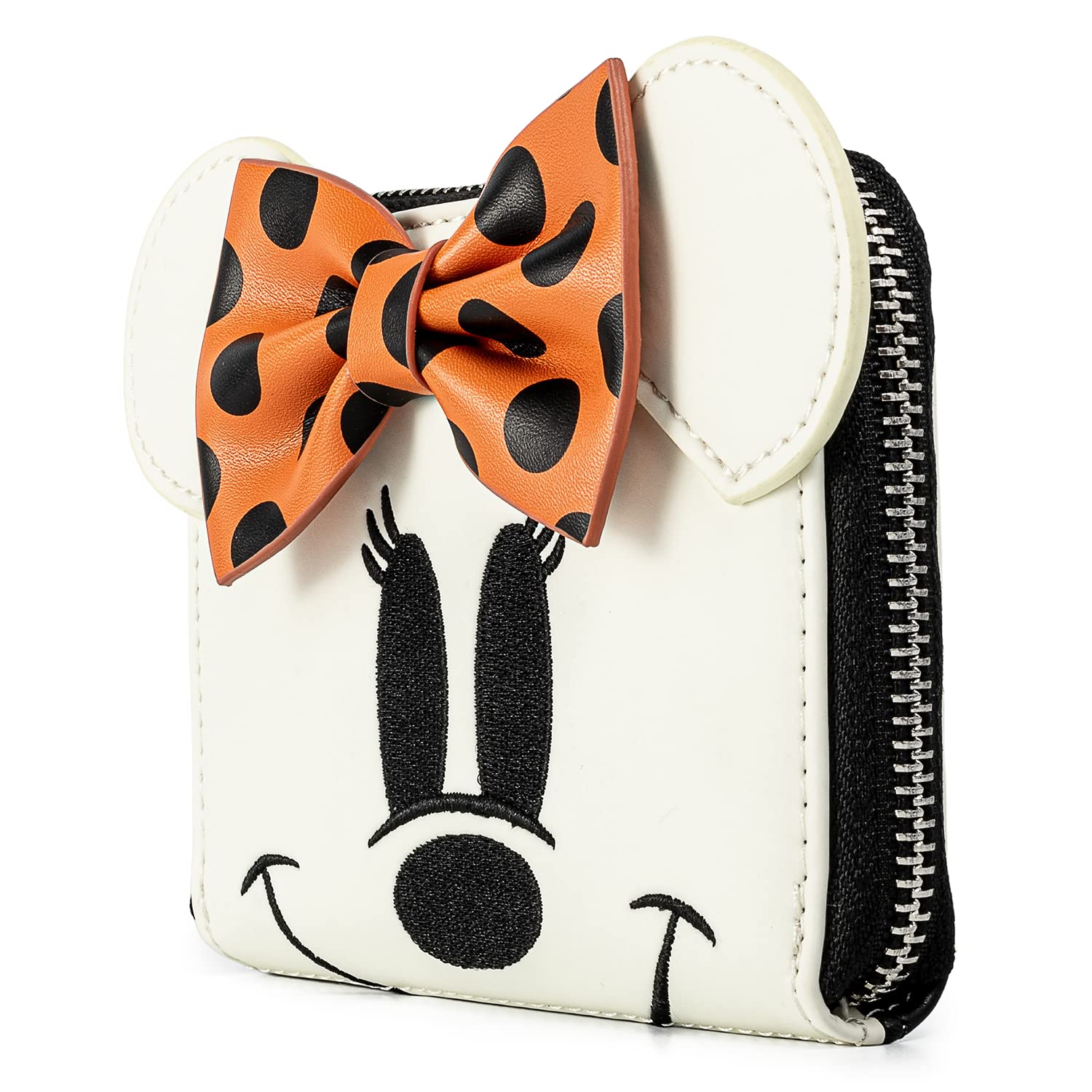 Loungefly Disney Ghost Minnie Glow in the Dark Wallet - Cute Collectible Crossbody Bag for Halloween, Cosplay, and Disney Fans