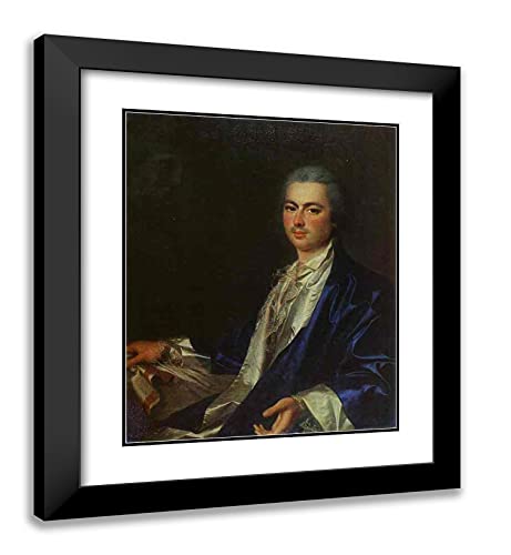 Black Modern Wood Frame with Double Matting