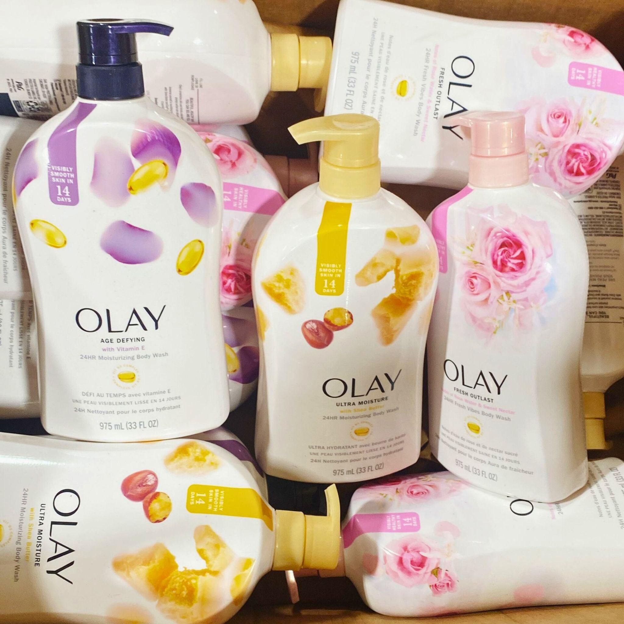 Olay 33OZ Body Wash Variety Pack - 31 Pieces with Assorted Scents for Women & Men | Hydrating & Nourishing Shower Gel for Daily Skin Care Routine