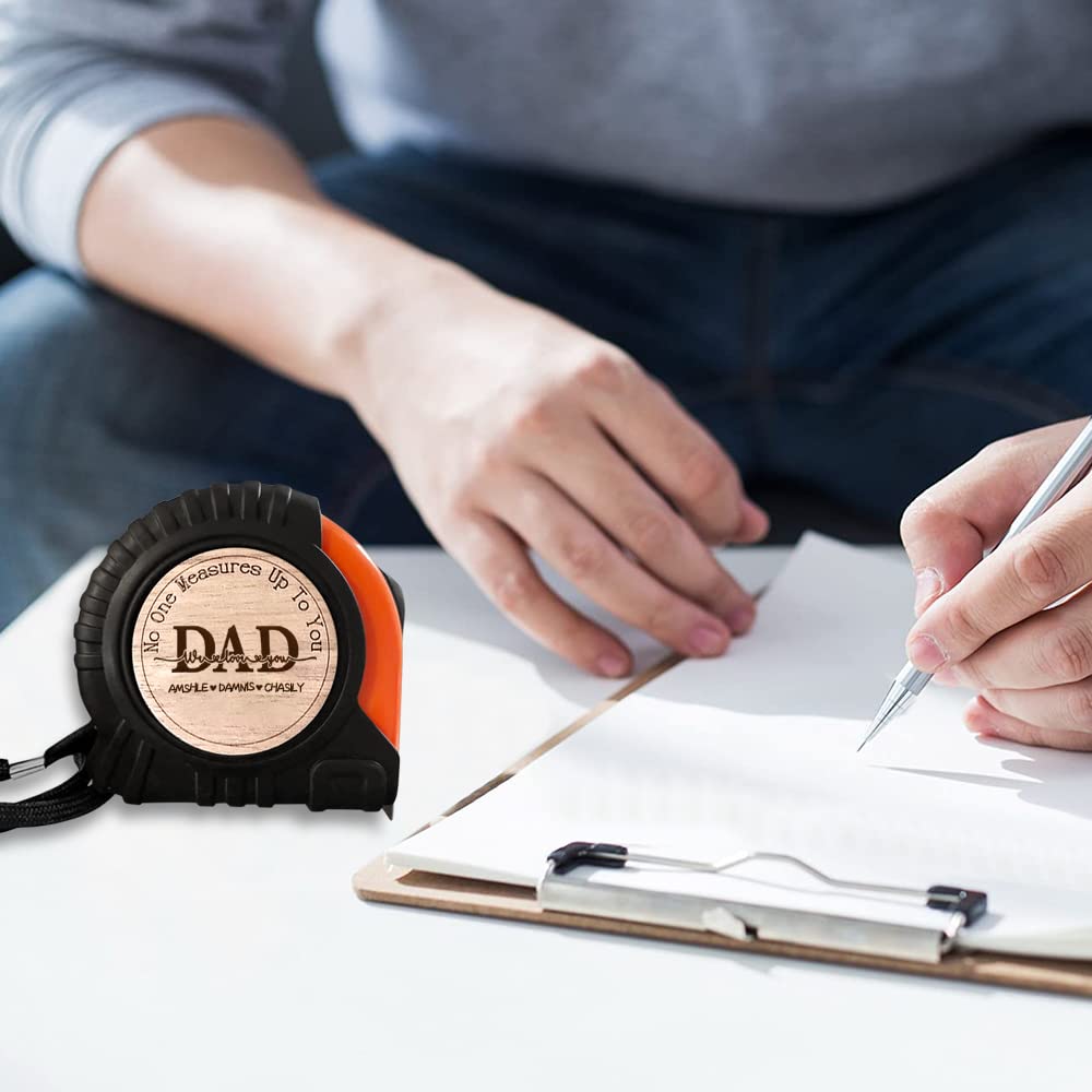 Custom Personalized Tape Measure for Dad - Engraved 