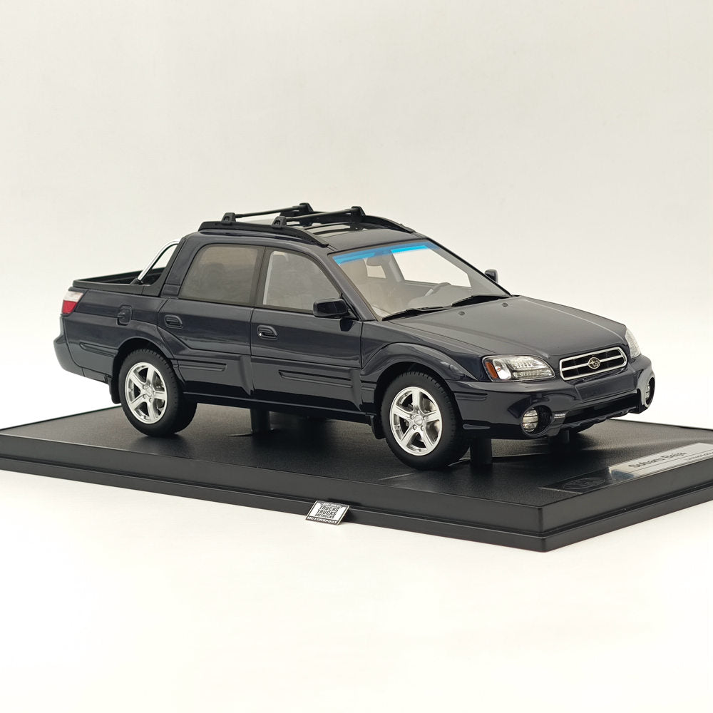 RAM Collectibles 1/18 Scale Subaru Baja Pickup RM 0021 Limited Edition Blue Resin Model Car - Perfect for Collectors, Display, and Diecast Enthusiasts