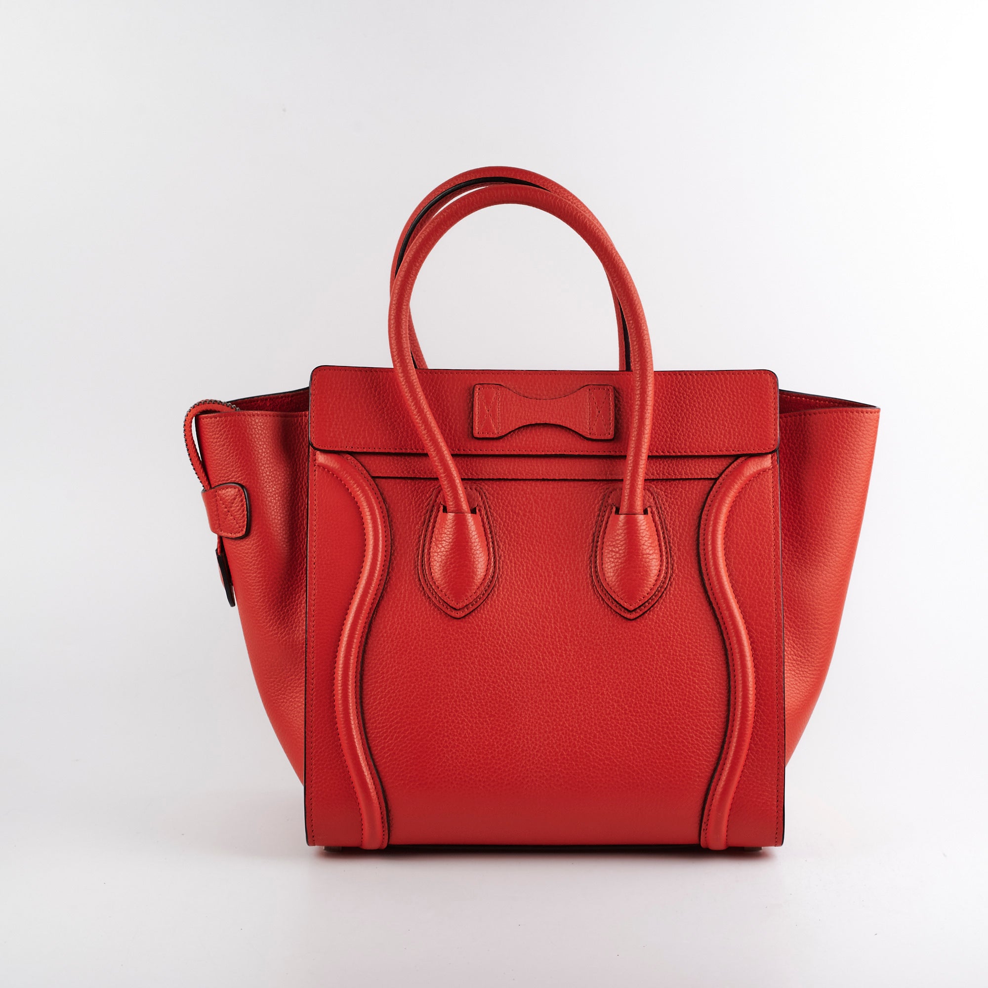 Celine Micro Luggage Bag in Red | Luxury Crossbody Handbag for Women | Perfect for Travel, Work & Evening Events