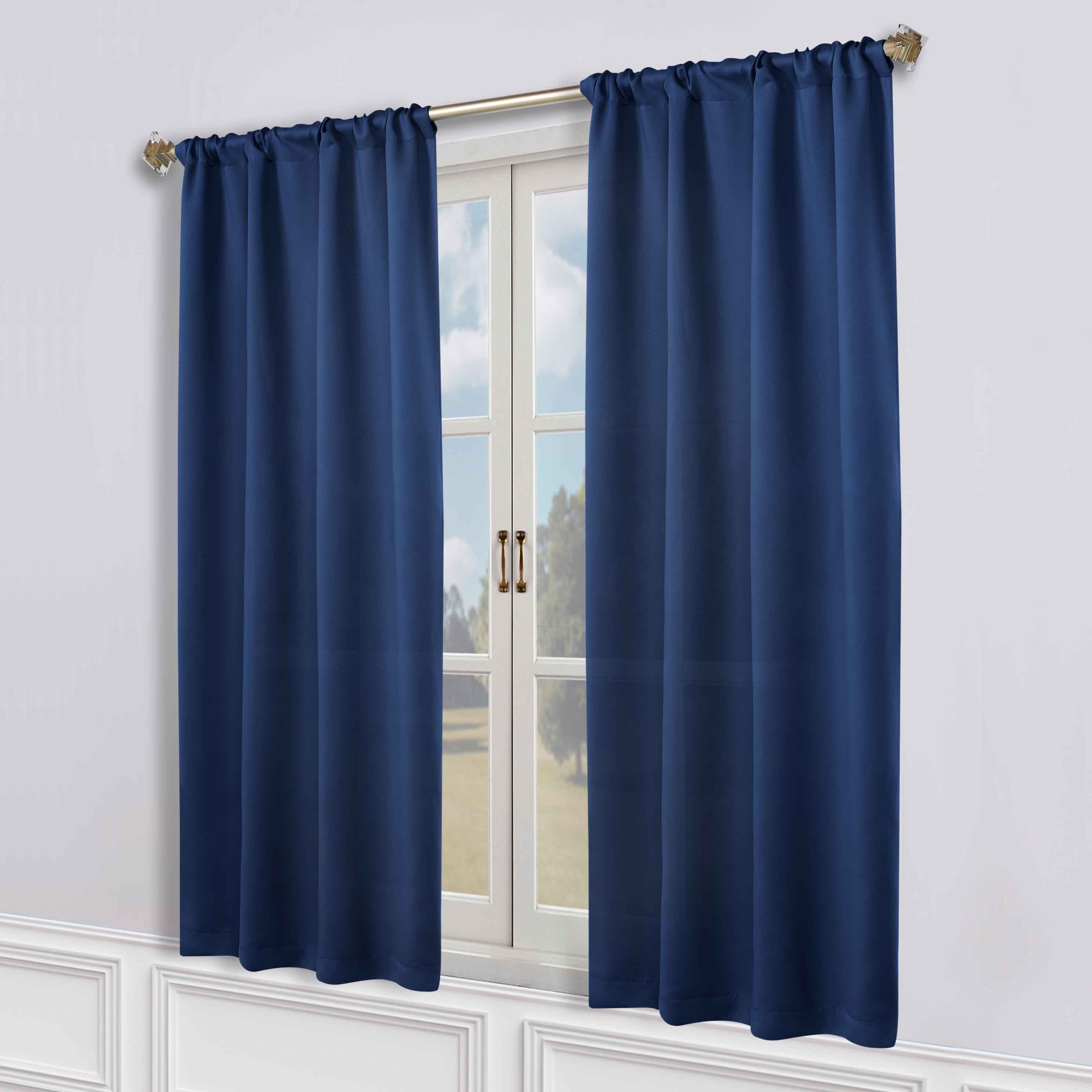 Machine Washable Blackout Curtains Set of 2 - Solid Color Room Darkening Window Treatments for Bedroom, Living Room & Nursery