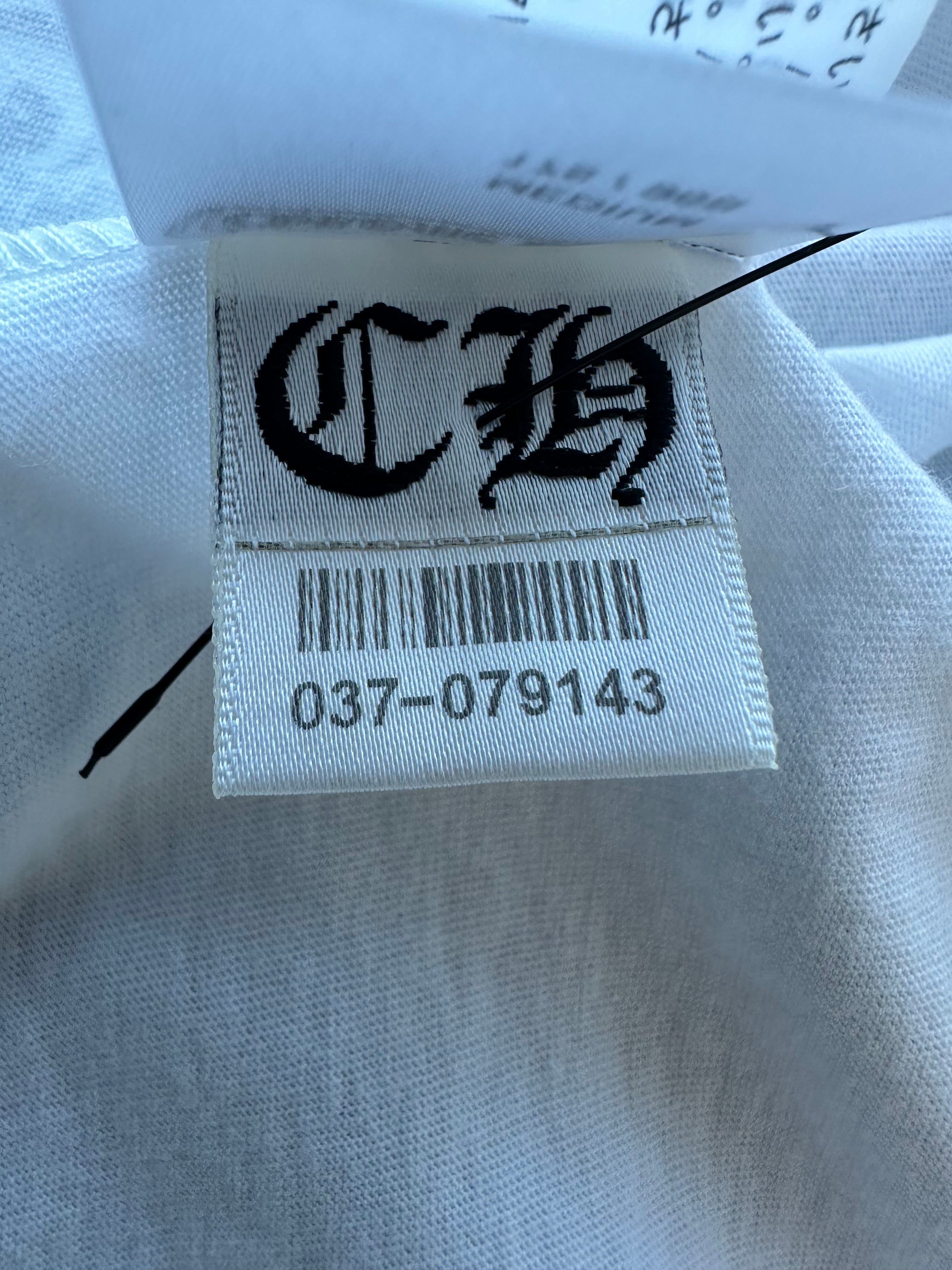 Chrome Hearts White & Black Scroll Logo T-Shirt for Men - Stylish Graphic Tee for Casual Wear, Street Fashion & Everyday Outfits