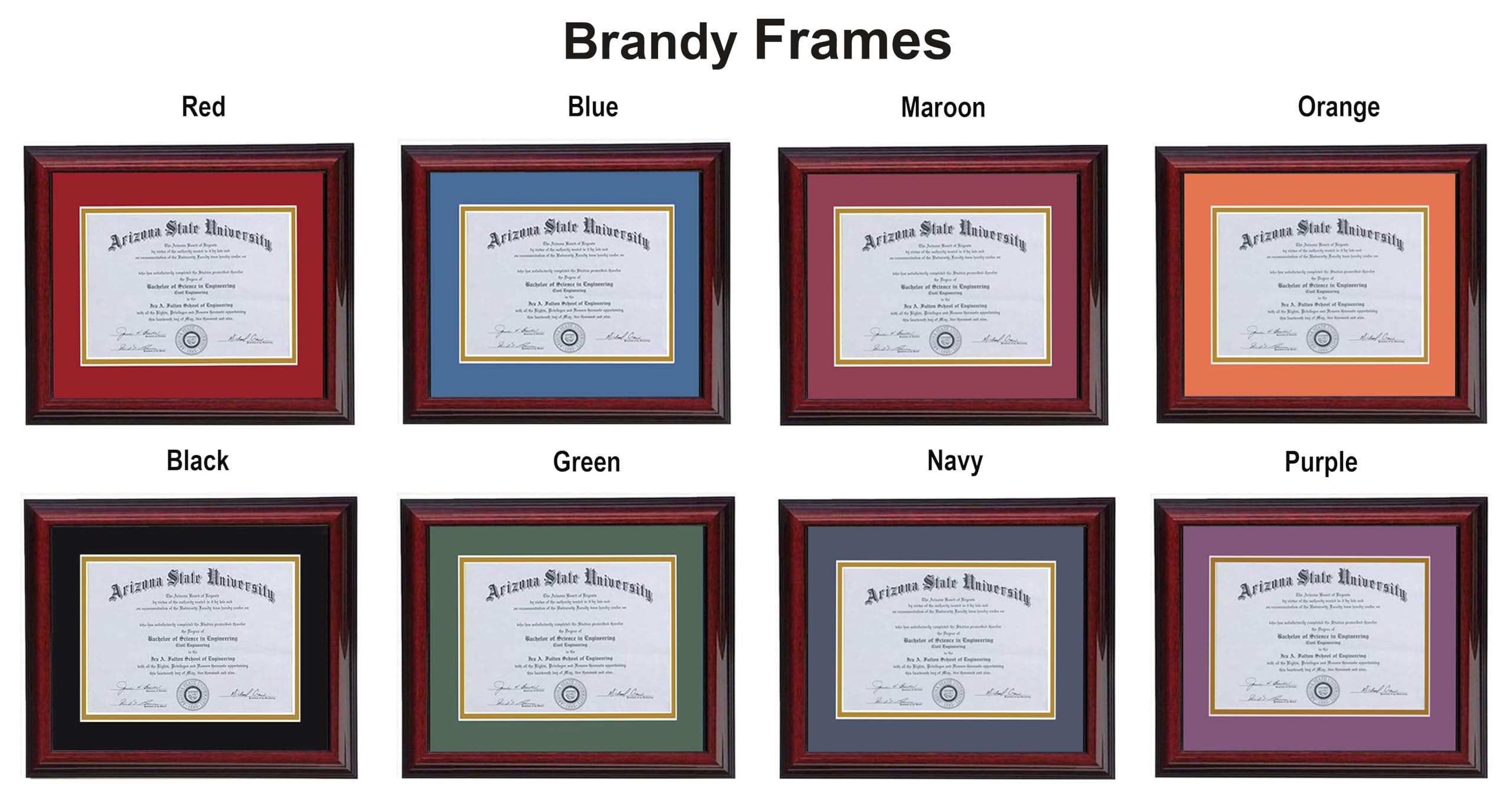 3Art Customizable 12x16 Diploma Frame with RC - Perfect for Graduation, Awards & Office Decor