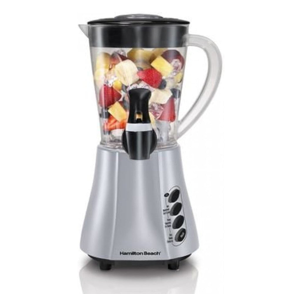 Hamilton Beach Wavestation Express Dispensing Blender - 40oz Silver Metallic (Model 58620CR) - Perfect for Smoothies, Shakes & Party Drinks