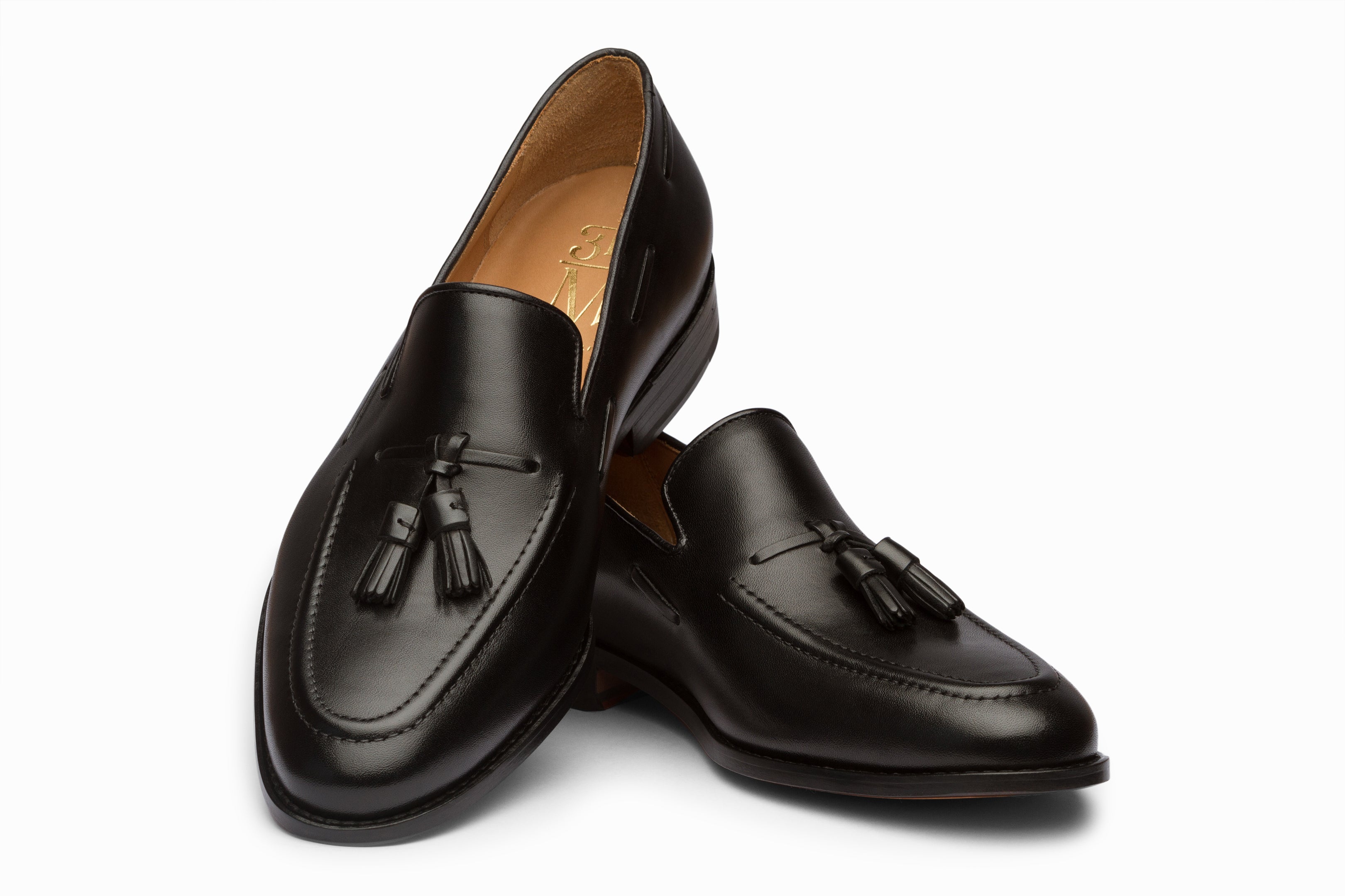 Stylish Black Tassel Loafers for Women & Men | Comfortable Slip-On Dress Shoes for Office, Business & Casual Wear