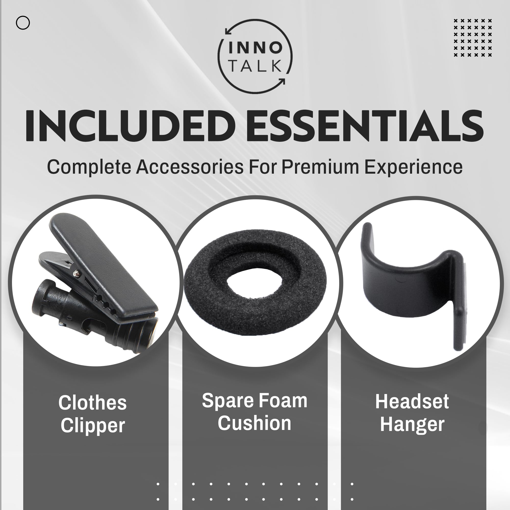 INNOTALK Monaural Desk Phone Headset with Noise Canceling - Compatible with Avaya 5620 5621 5625 6416 6424 QE4610 9404 9406 9408 9504 9508 - Includes QD Headset Adapter Cable - Perfect for Call Centers & Office Communication