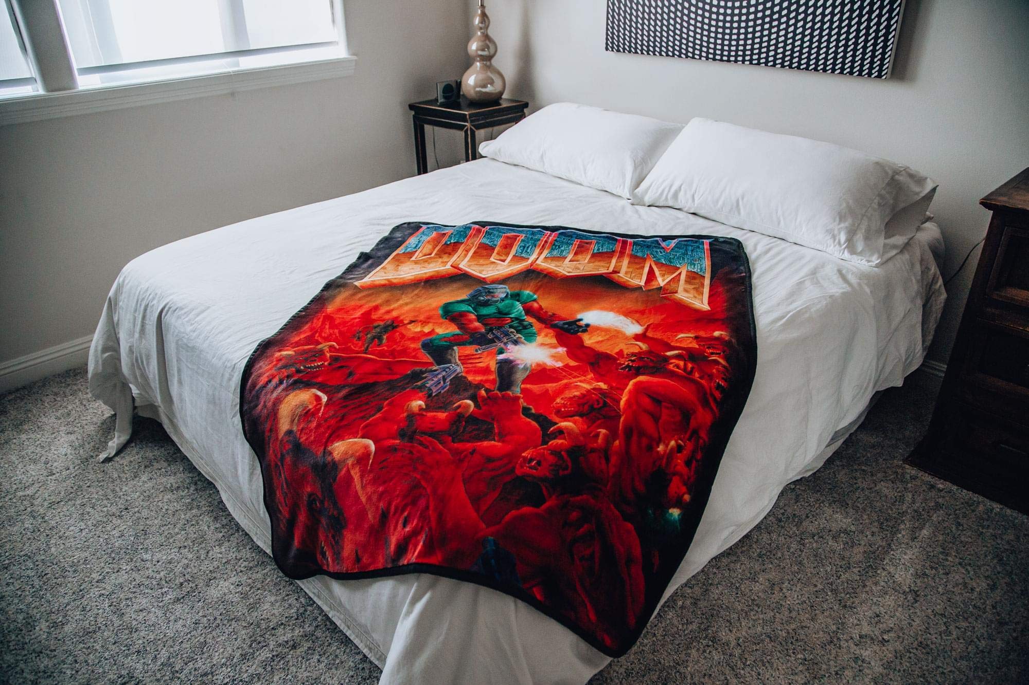 Doom Classic Throw Blanket - Ultra Soft Fleece Blanket for Couch, Bed & Travel - Lightweight & Cozy 45