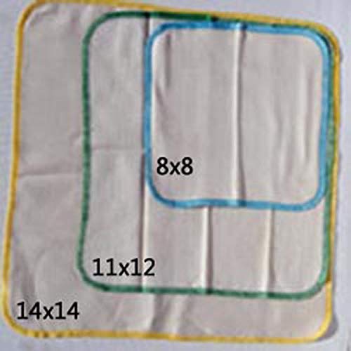 Organic Cotton 2-Ply Baby Wipes 8x8 Inches - Set of 20 Soft Reusable Cloth Wipes with Crayon Print | Eco-Friendly, Hypoallergenic & Made in USA | Perfect for Diaper Changes, Face Cleaning & Gentle Skin Care