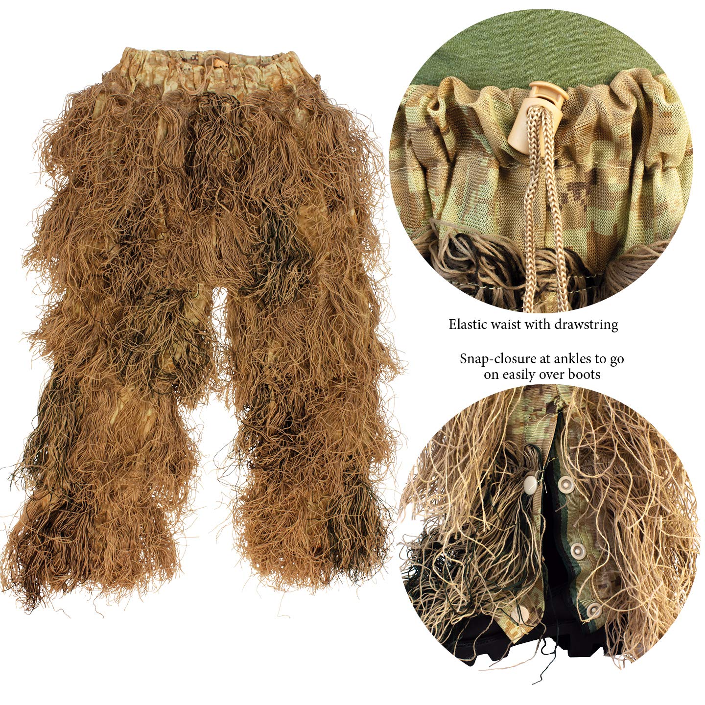 Red Rock Gear Youth Ghillie Suit - Camouflage Hunting Outfit for Kids | Perfect for Outdoor Adventures, Hunting, and Airsoft Games