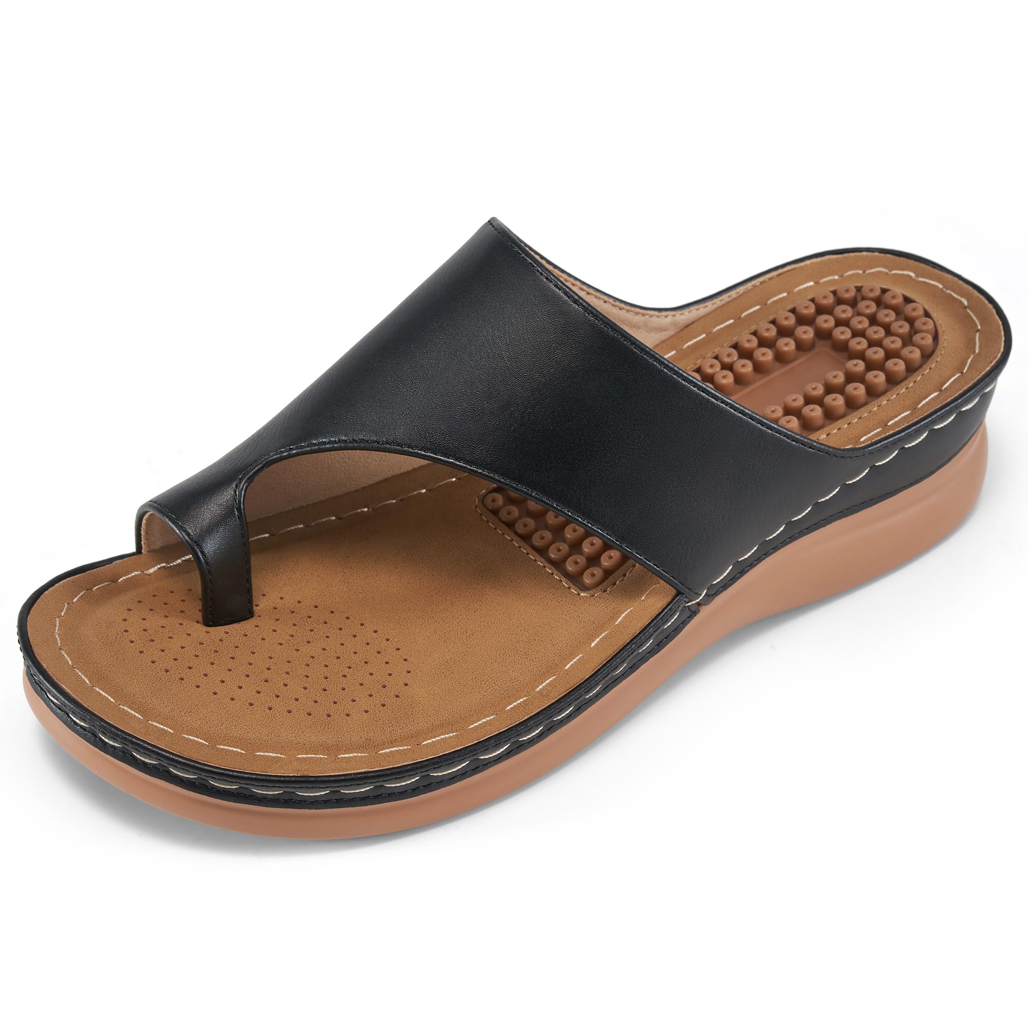 Women's Orthopedic Wedge Sandals - Comfortable Dressy Summer Sandals with Arch Support for Casual Walking & Work | Perfect for Beach, Travel & Everyday Wear