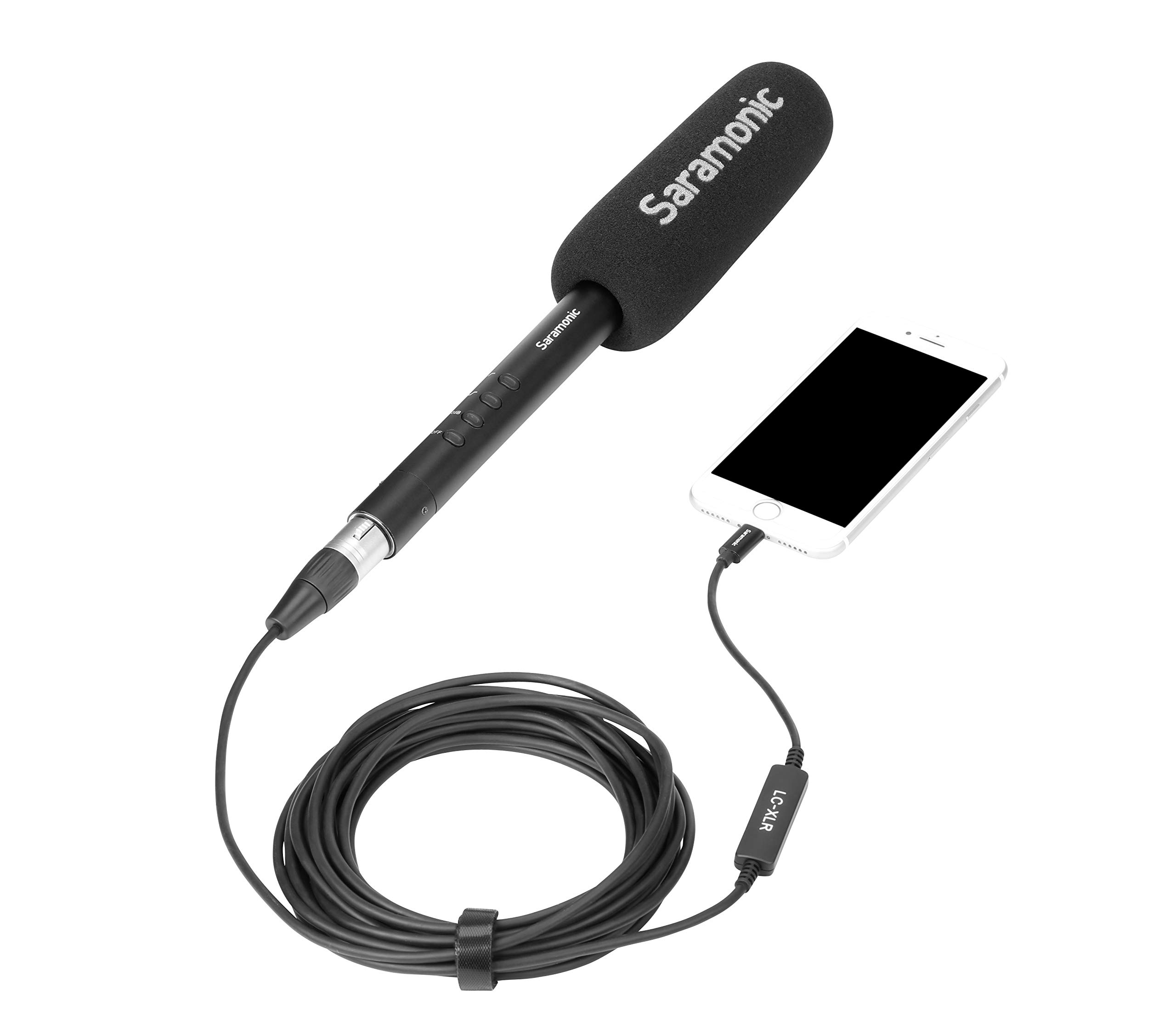 Saramonic LC-XLR XLR Female to Apple Lightning Microphone Cable for iPhone & iPad - Professional Audio Interface for Podcasting, Vlogging & Live Streaming