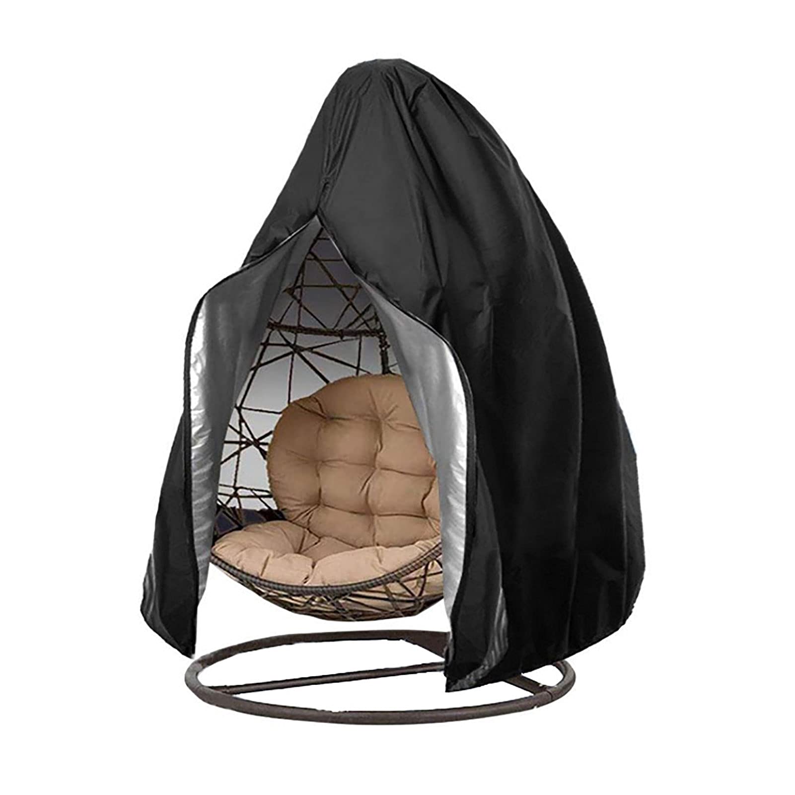 Waterproof Outdoor Egg Chair Cover - Dustproof Hanging Swing Seat Protector for Patio, Garden & Backyard - Fits Rattan Wicker Cocoon Chairs & Stands - Perfect for Relaxing, Lounging & Outdoor Decor