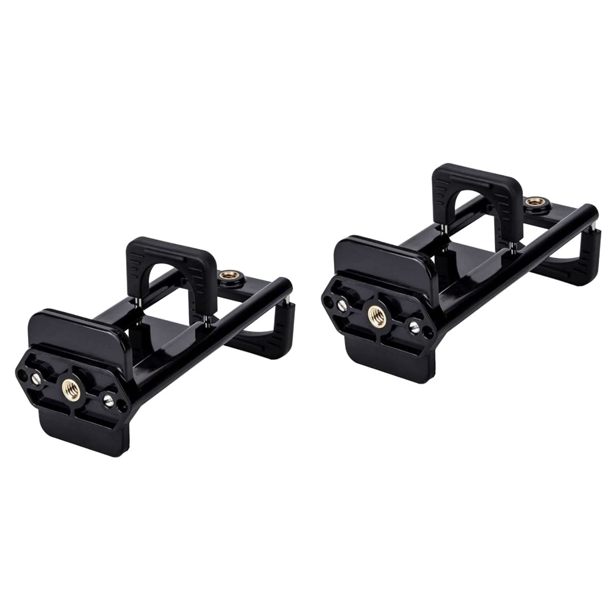 SOLUSTRE 2-Pack Universal Phone Mount Stand - Adjustable Smartphone Holder for Camera, Video Recording & Live Streaming - Compatible with iPhone, Samsung & All Mobile Devices - Perfect for Vlogging, TikTok & Zoom Meetings