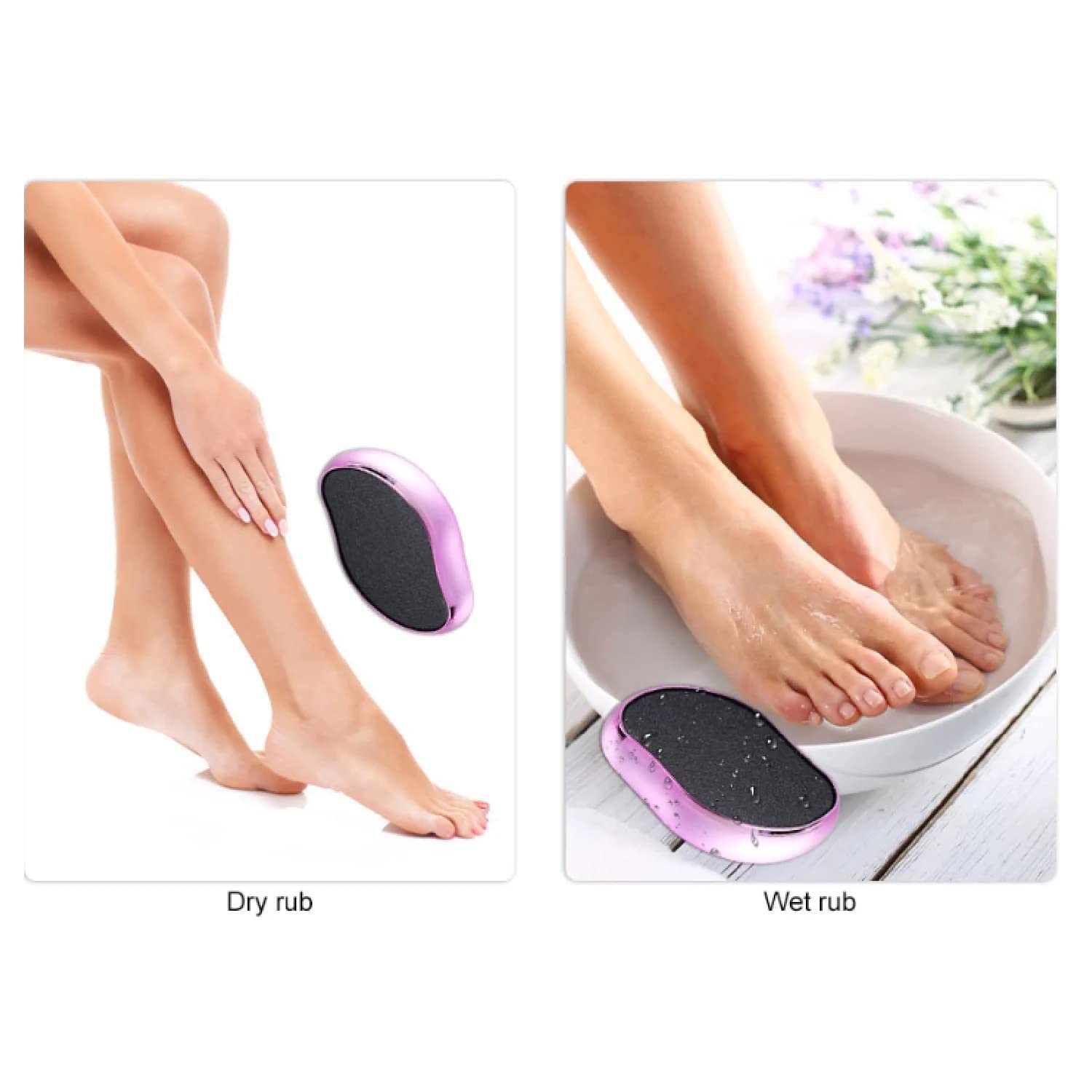 Niralasa Nano Glass Foot Grinding Stone - Exfoliating Callus Remover for Cracked Heels & Dead Skin | Perfect for Pedicures & At-Home Foot Care