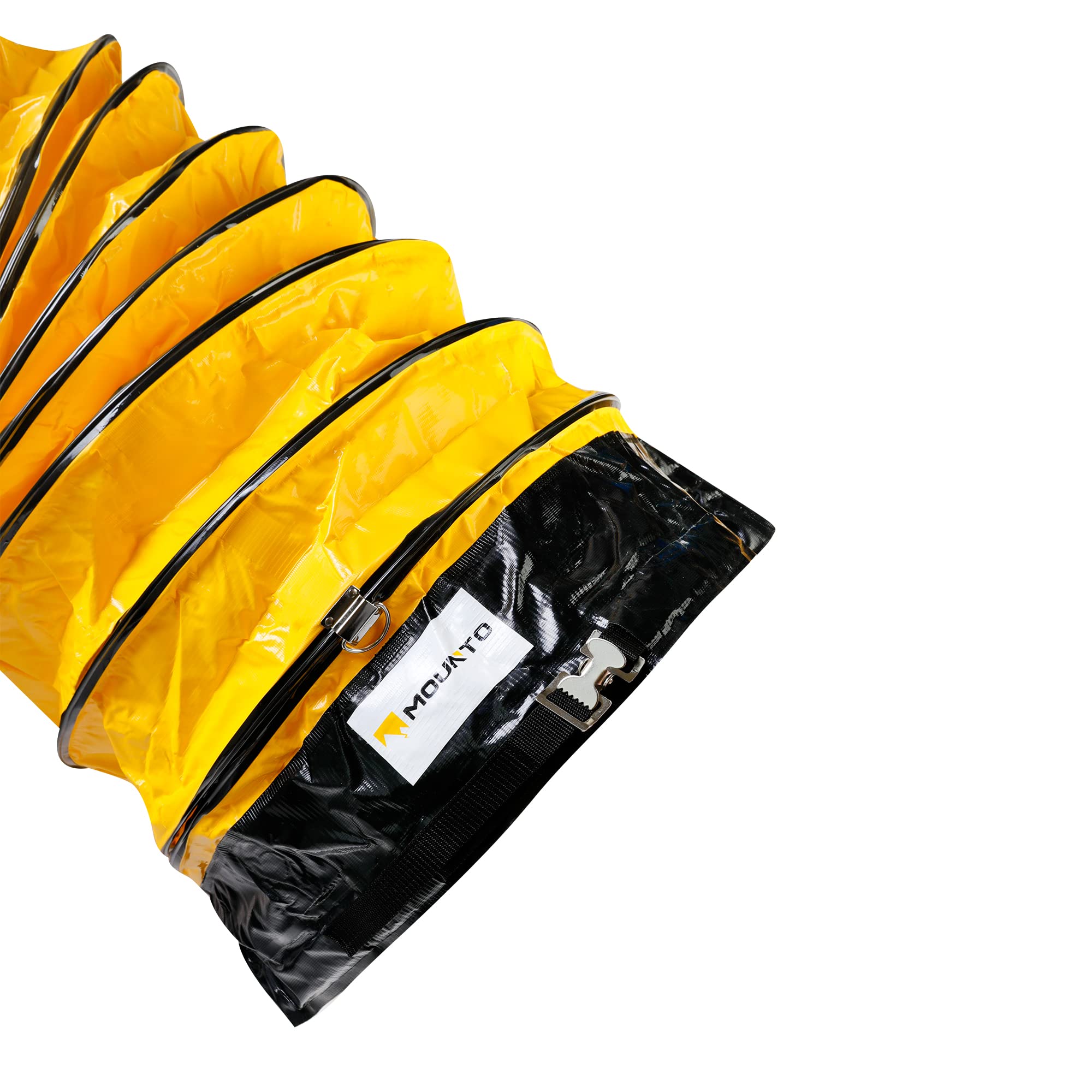 25FT PVC Flexible Duct Hose for Exhaust Fan - 16 Inch Diameter, Heavy Duty Ventilation Pipe for Dryer, HVAC, Grow Tent & Home Ventilation System