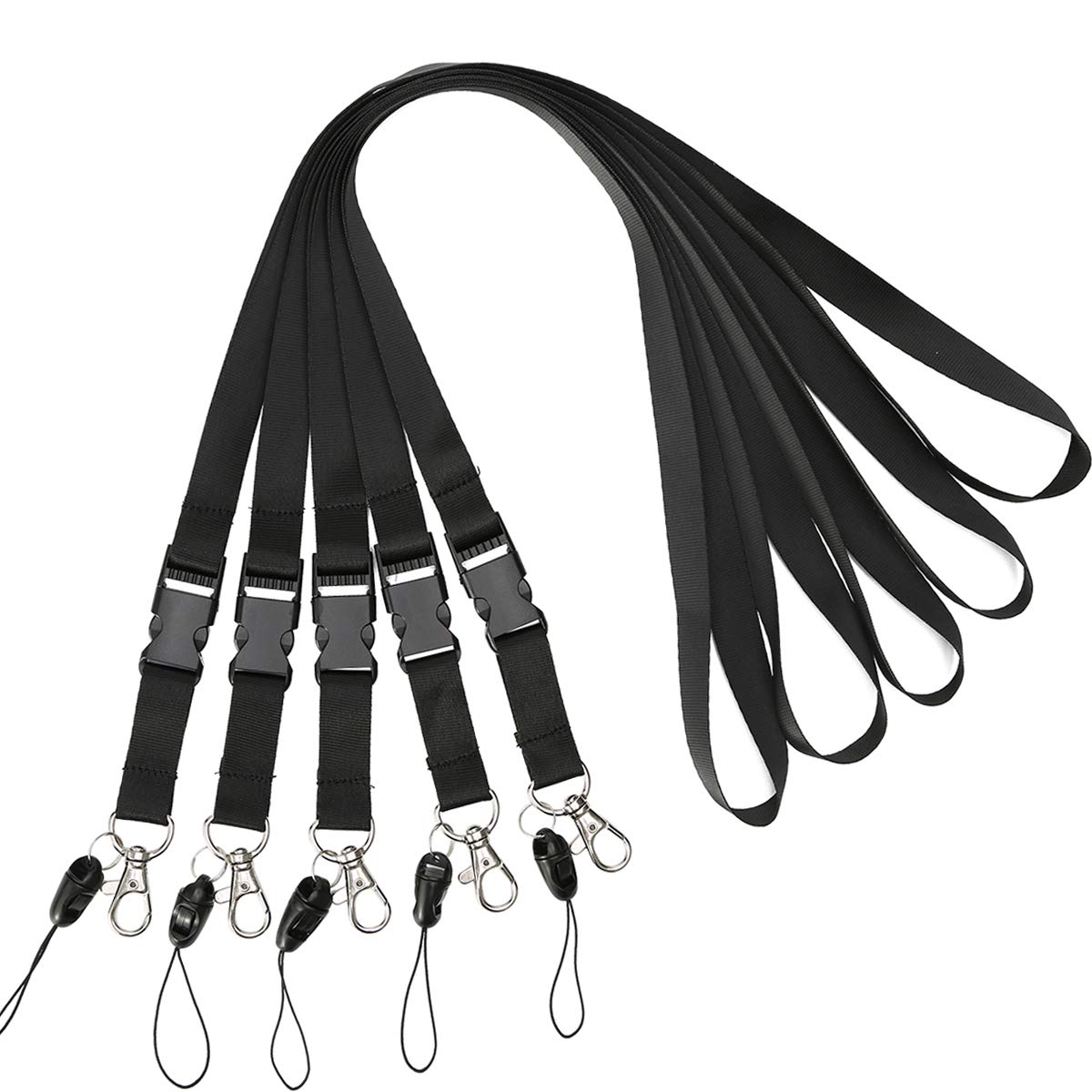 YOUOWO Breakaway Safety Lanyard - Detachable Buckle for ID Badge & Keys - Office & Event Use