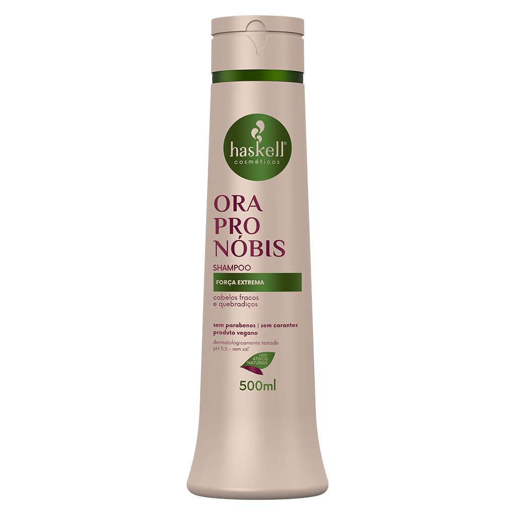 **Haskell Ora Pro Nobis Shampoo - 500ml (16.91 Fl Oz) - Barbados Gooseberry Collection - Hydrating & Nourishing Hair Care for Dry & Damaged Hair - Perfect for Daily Use & Salon Treatments**