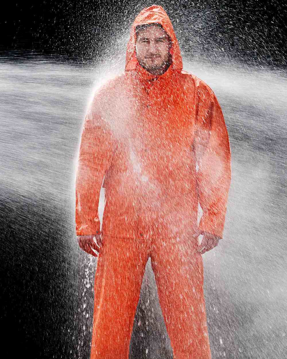 Elka Men's Waterproof PU Rain Jacket - Lightweight Windbreaker for Outdoor Hiking, Camping & Commuting