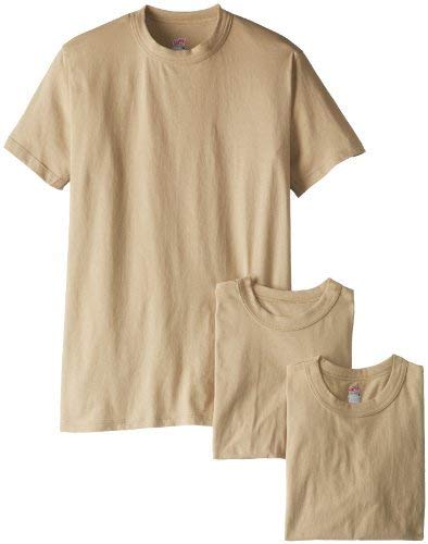 Soffe Men's 3-Pack 100% Cotton Military T-Shirts - Comfortable Army Green Crewneck Tees for Workout, Gym & Casual Wear