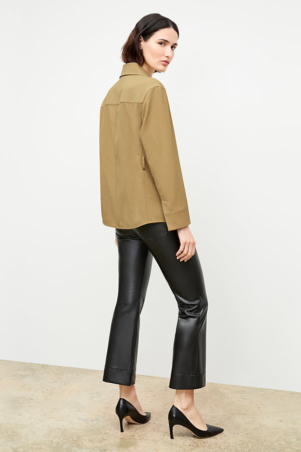 Vegan Leather Archie Pants for Women - High Waisted Faux Leather Leggings, Stretchy & Comfortable - Perfect for Casual Wear, Night Out, and Office Outfits