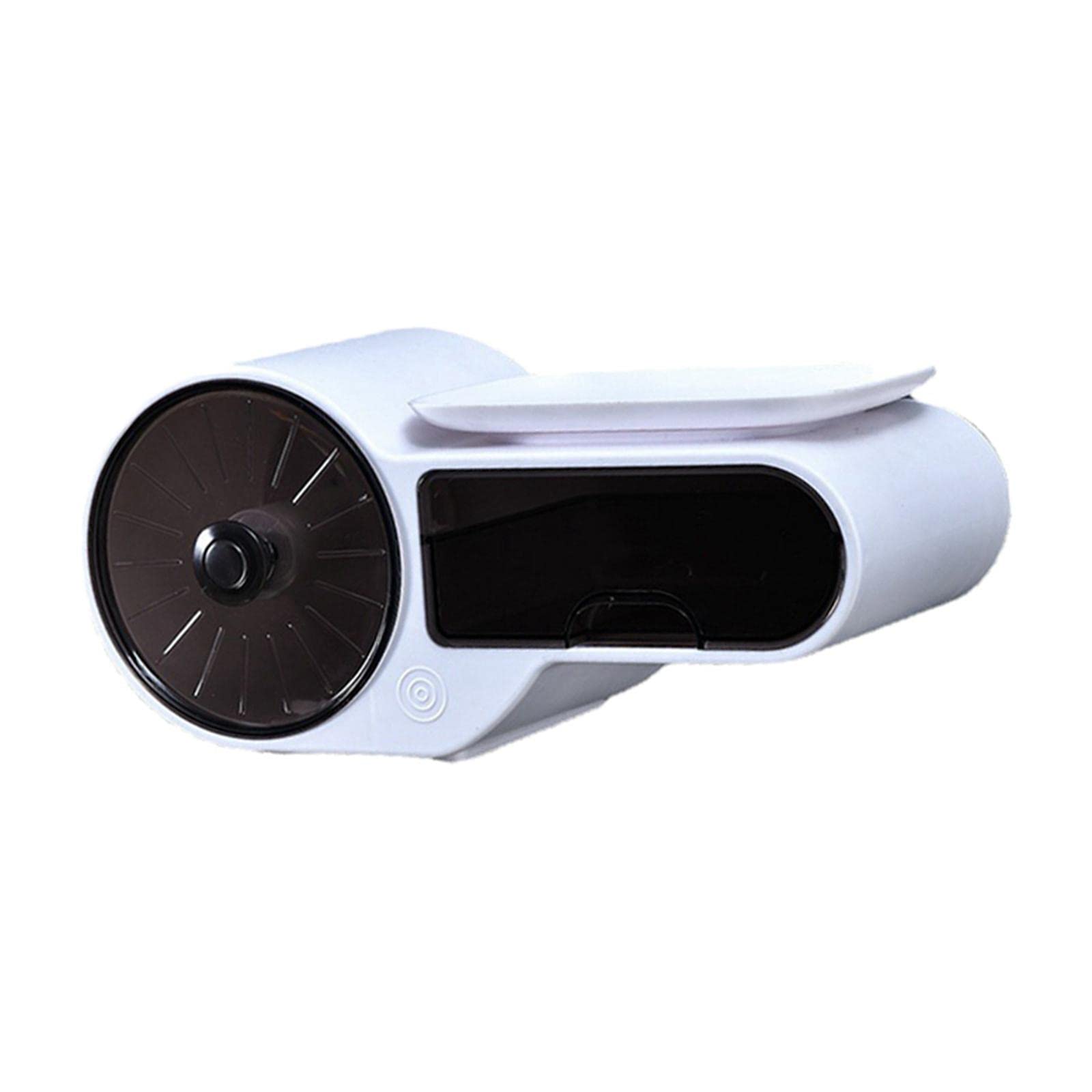 Colcolo White Wall Mounted Paper Towel Holder & Organizer - Space Saving Bathroom & Kitchen Storage for Apartments, Dorms, RVs