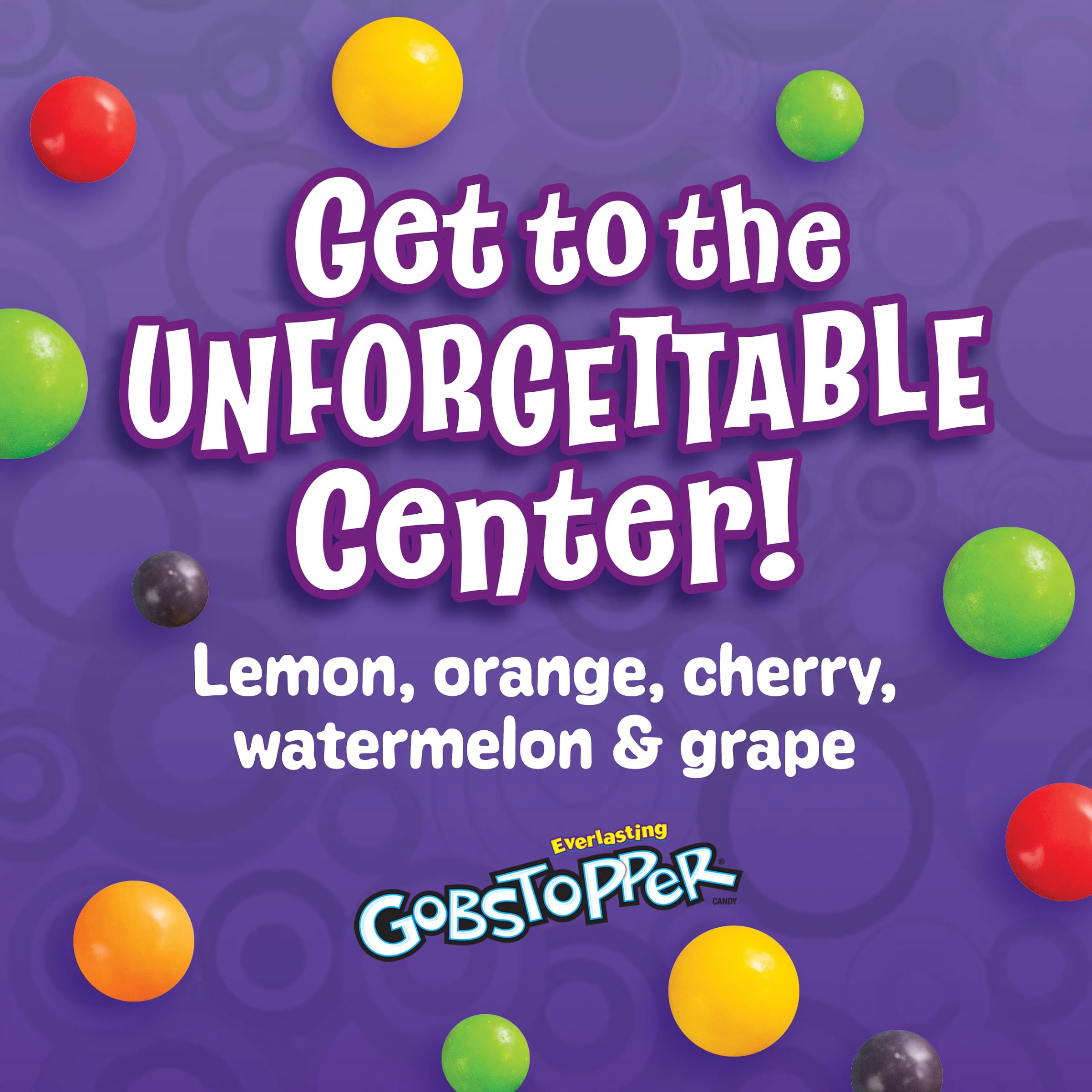 Wonka Everlasting Gobstopper Jawbreaker Candy - 5 oz Pack (12 Count) | Fun Party Favors, Halloween Treats & Movie Night Snacks