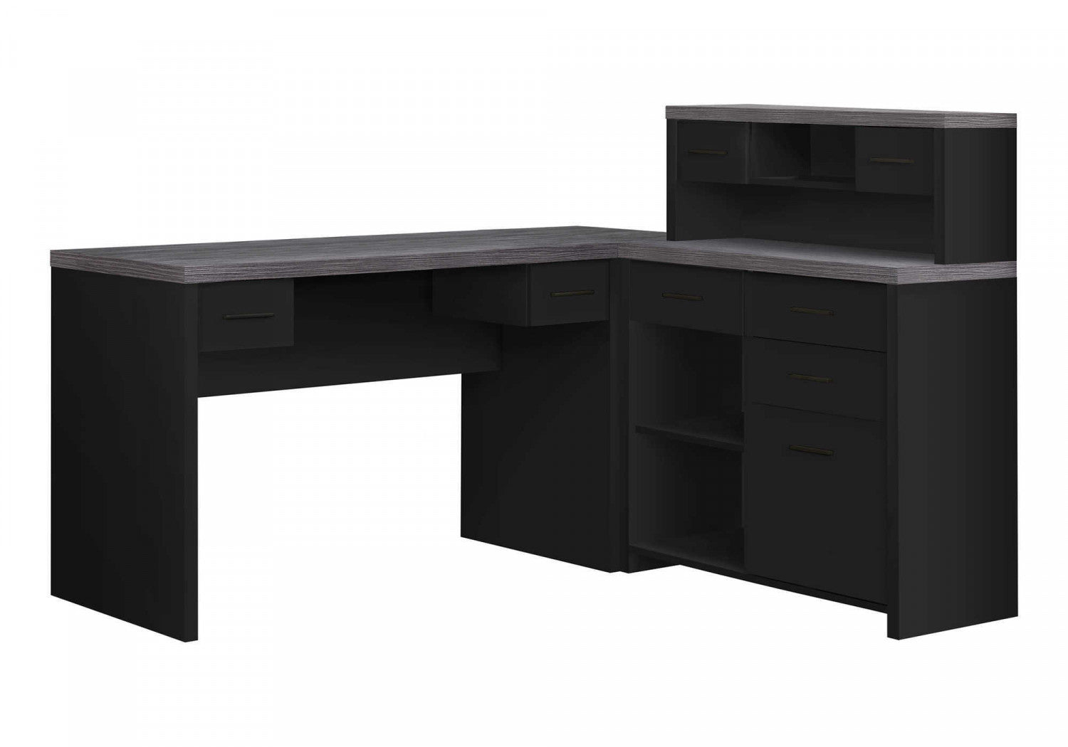 Varo Desk - Black Modern Computer Desk for Home Office, Gaming & Study - Ergonomic Writing Workstation with Durable Steel Frame
