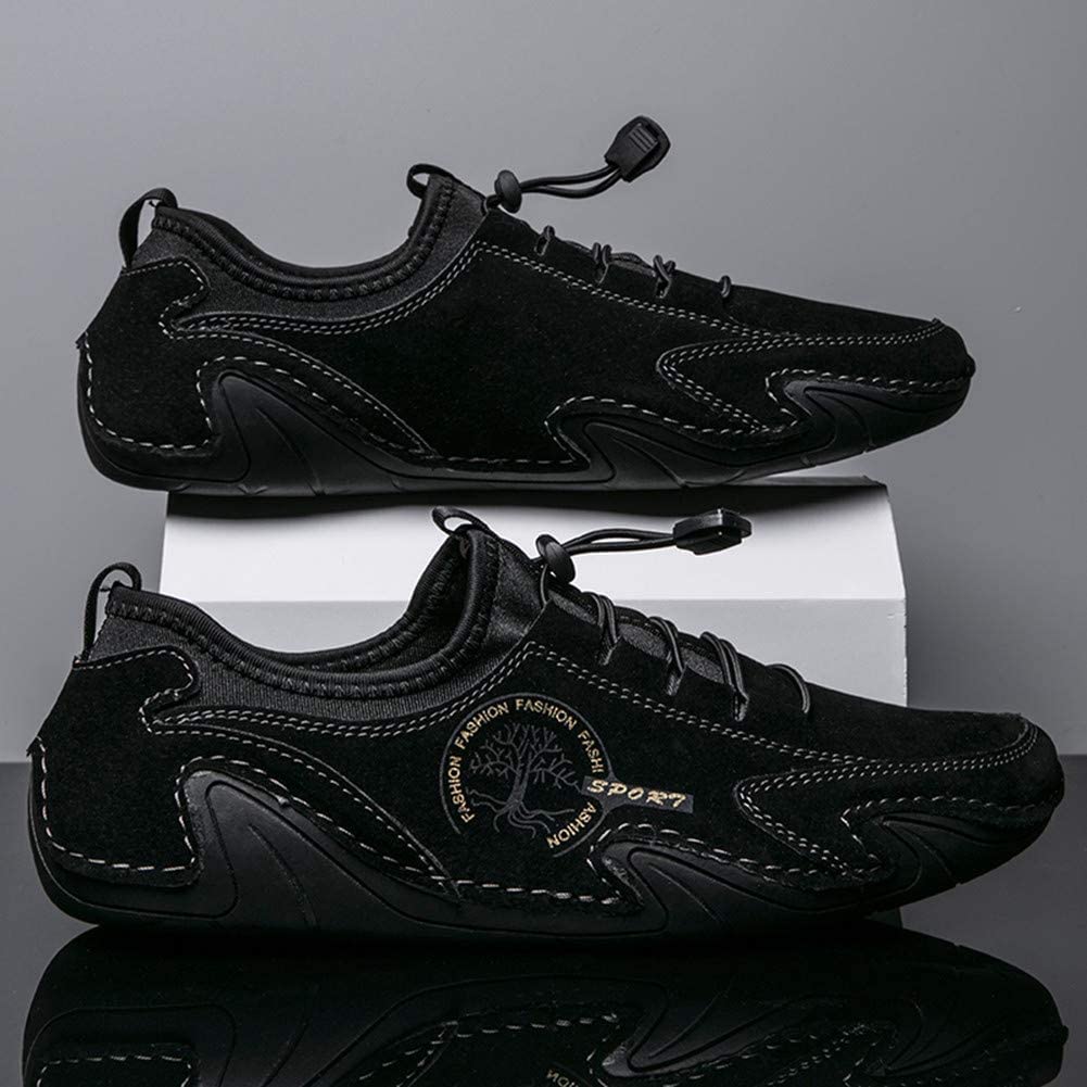 **Men's Casual Leather Loafers - Slip On Boat Shoes for Driving, Outdoor, Work & Office - Comfortable Dress Sneakers & Moccasins - Perfect for Daily Wear, Travel & Business Casual**