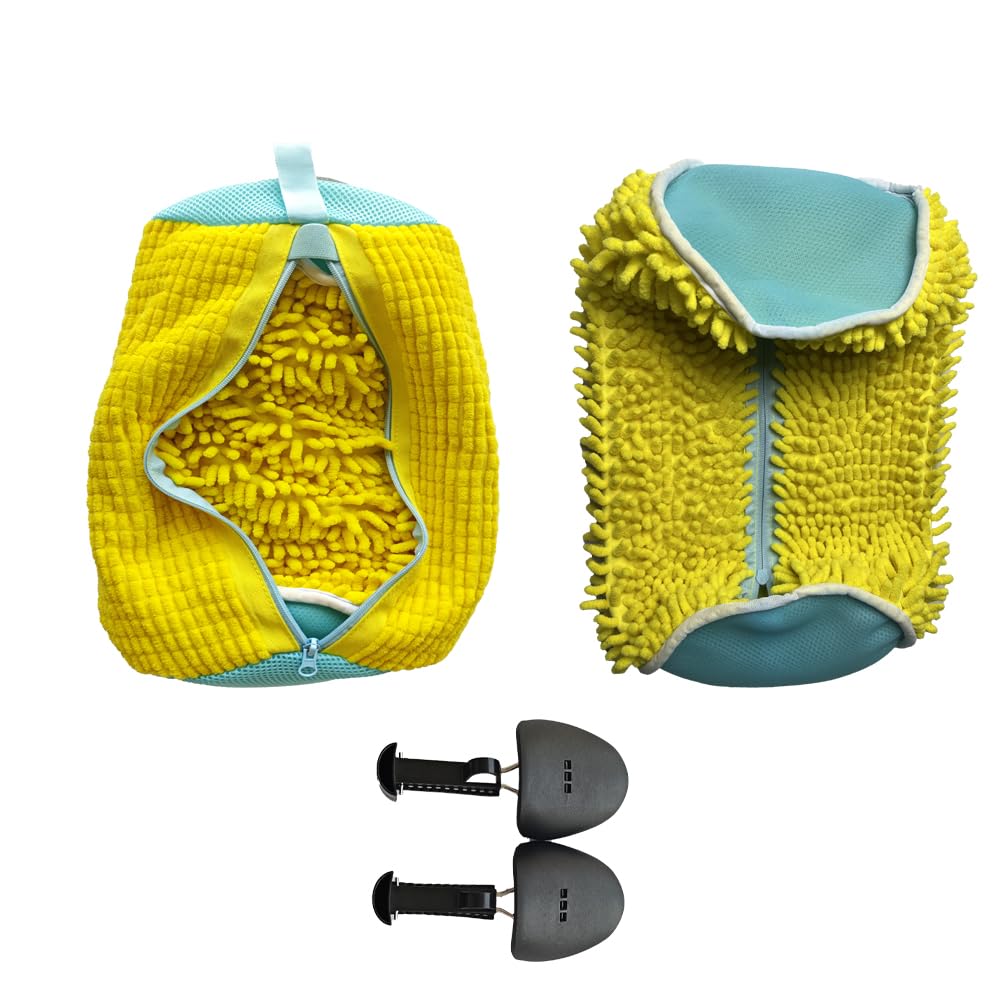 2PCS Reusable Shoe Washing Bags for Washer & Dryer - Laundry Shoe Protector Mesh Bags for Sneakers, Running Shoes & Delicates | Perfect for Gym, Travel & Home Laundry Care