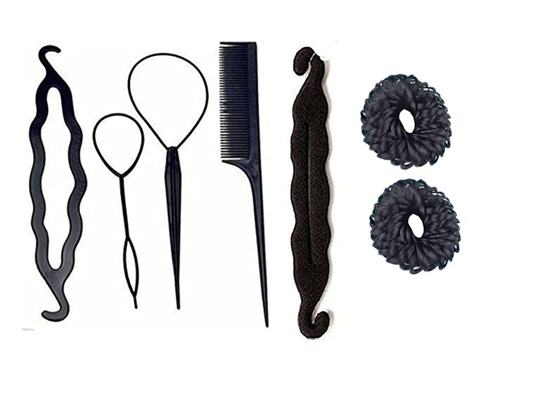 CHRONEX 7-Piece Salon Hair Styling Kit for Women & Girls - Professional Hair Tools for Curling, Straightening & Styling at Home or Salon