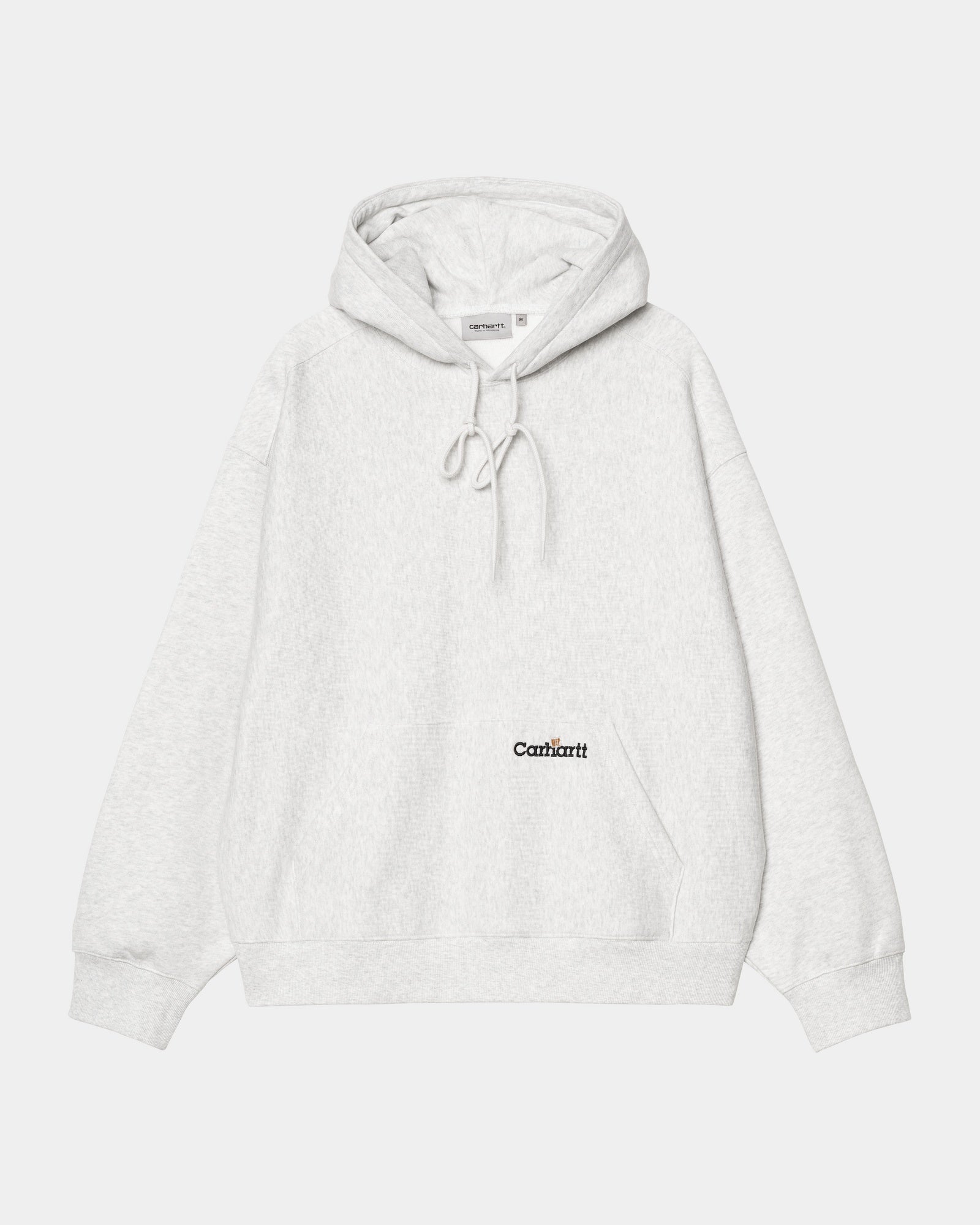 Hooded Script Logo Sweatshirt - Ash Heather | Cozy Pullover for Casual Wear, Street Style & Loungewear