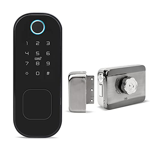 WiFi Smart Door Lock with Fingerprint, Password, IC Card & Key - Bluetooth Enabled Digital Access Control for Home Security | Compatible with TUYA | Ideal for Apartments, Offices & Smart Homes