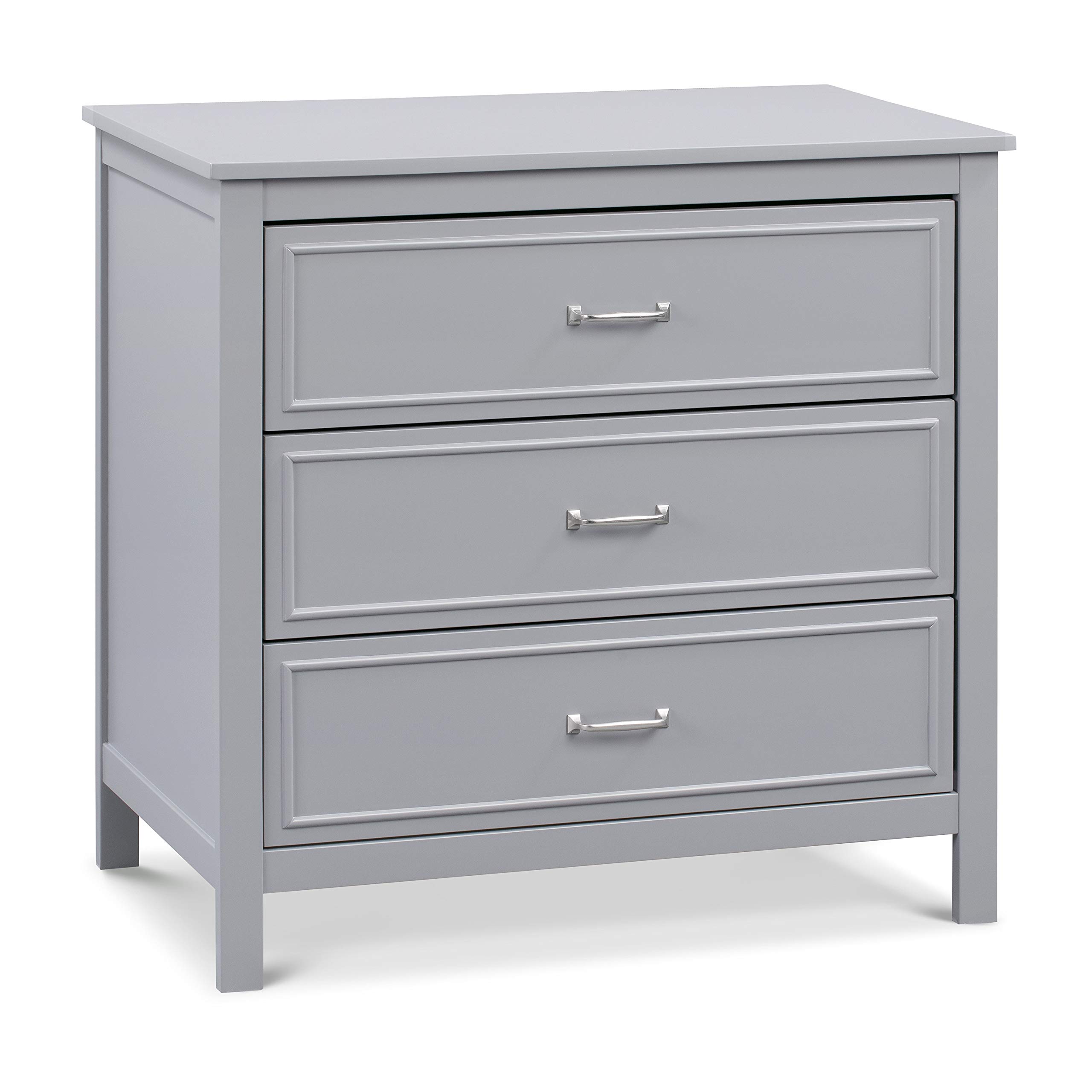 DaVinci Charlie 3-Drawer Dresser in Grey - Modern Nursery Dresser for Baby Room Organization & Storage - Perfect for Kids Bedroom, Nursery, or Playroom