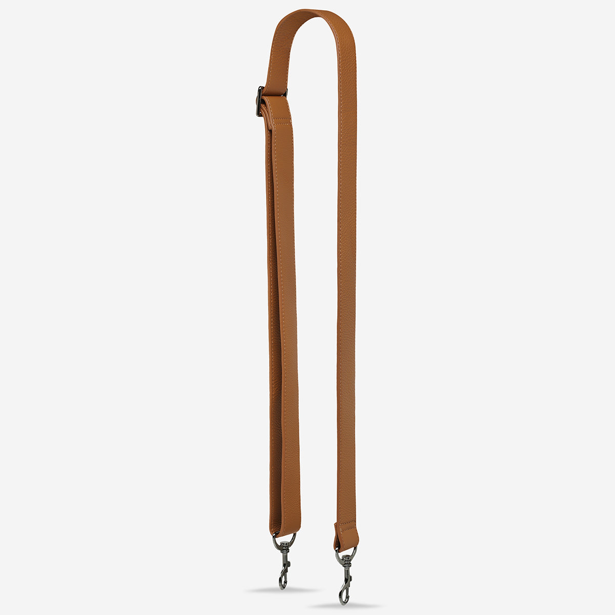 Genuine Leather Wide Strap in Camel Color - Perfect for Watches, Bags, and DIY Craft Projects