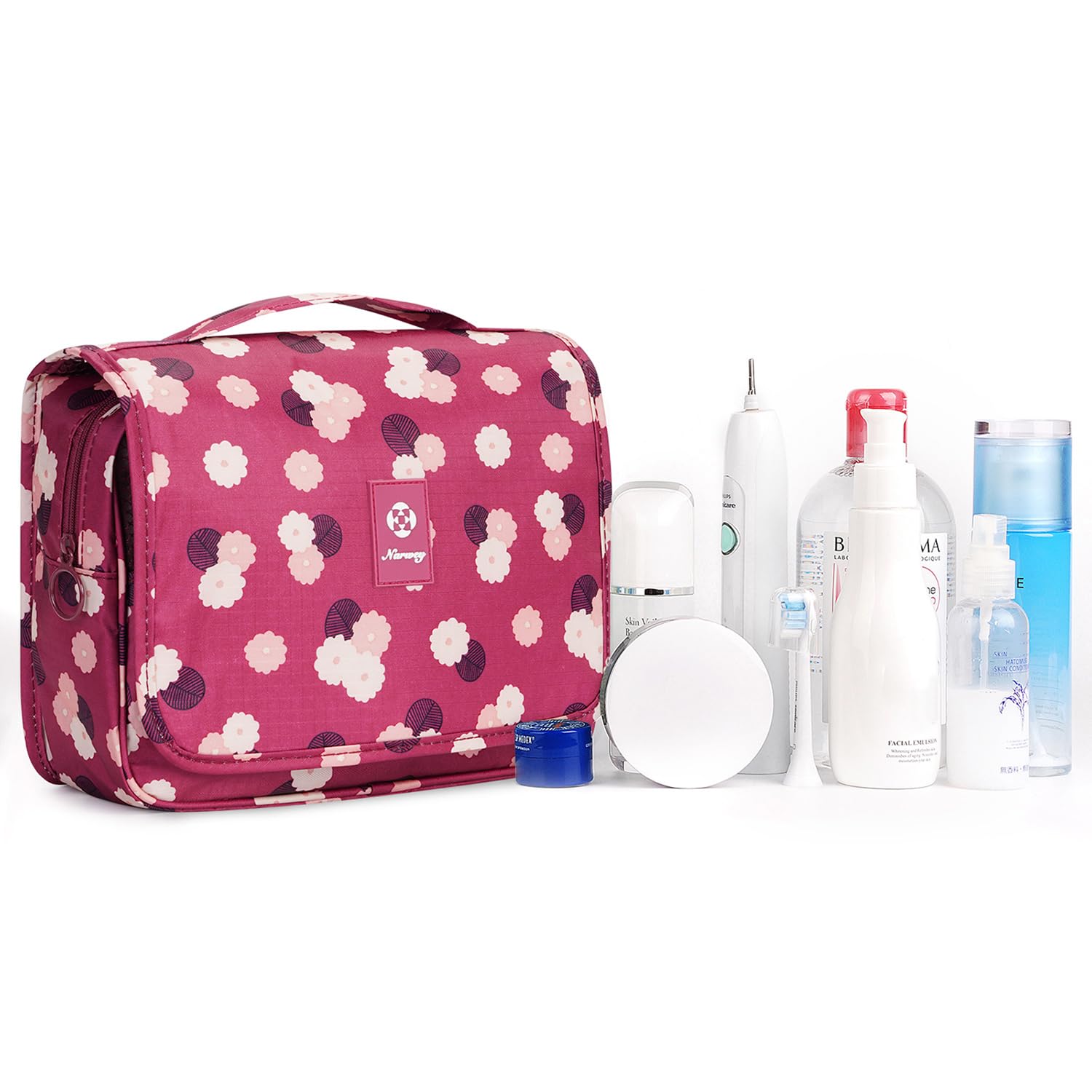 Waterproof Hanging Toiletry Bag for Travel - Cosmetic & Makeup Organizer for Women, Girls & Kids - Perfect for Camping, Gym & Airplane Trips