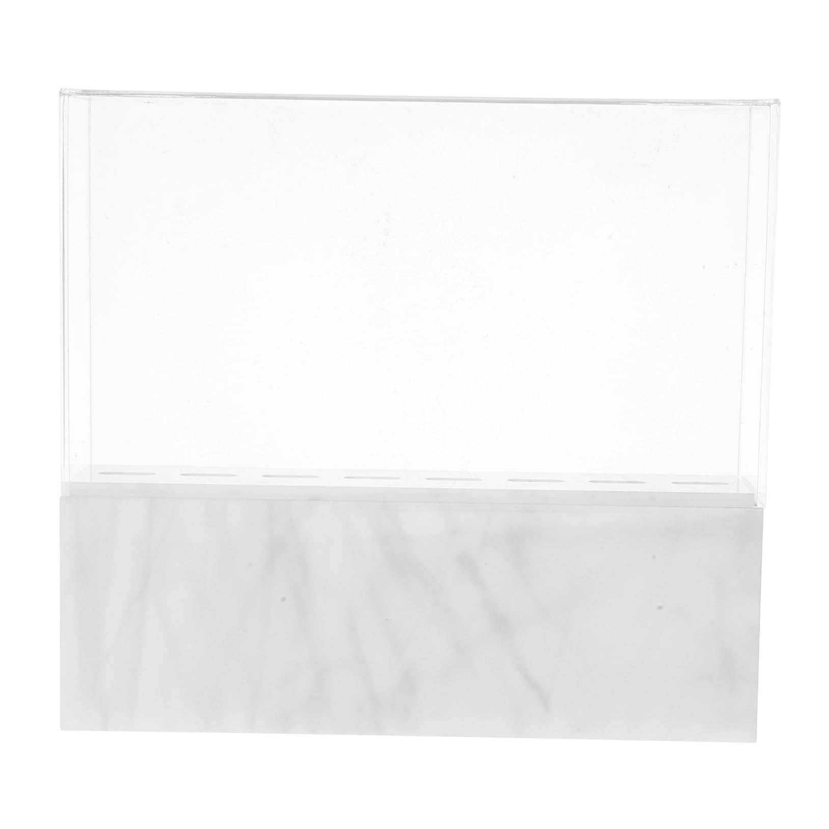 Premium Acrylic Tweezers Display Stand - Organize Eyebrow & Eyelash Tweezers, Makeup Supplies - White Monitor Stand with Storage Rack - Perfect for Salon, Beauty Counter & Makeup Vanity Organization